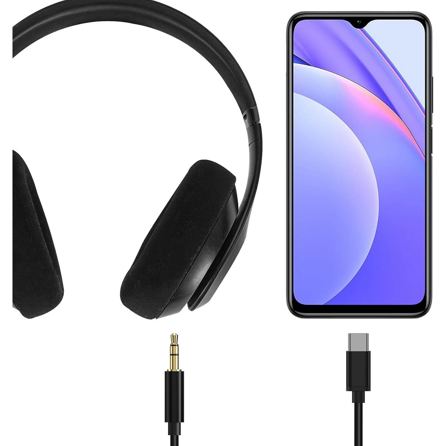 Cable de Audio Linkidea USB-C a 3.5mm para Beats Solo y Studio - 2 Unidades