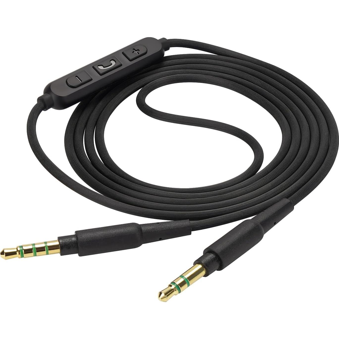 Cable de Audio Geekria 1.7m con Micrófono para Beats