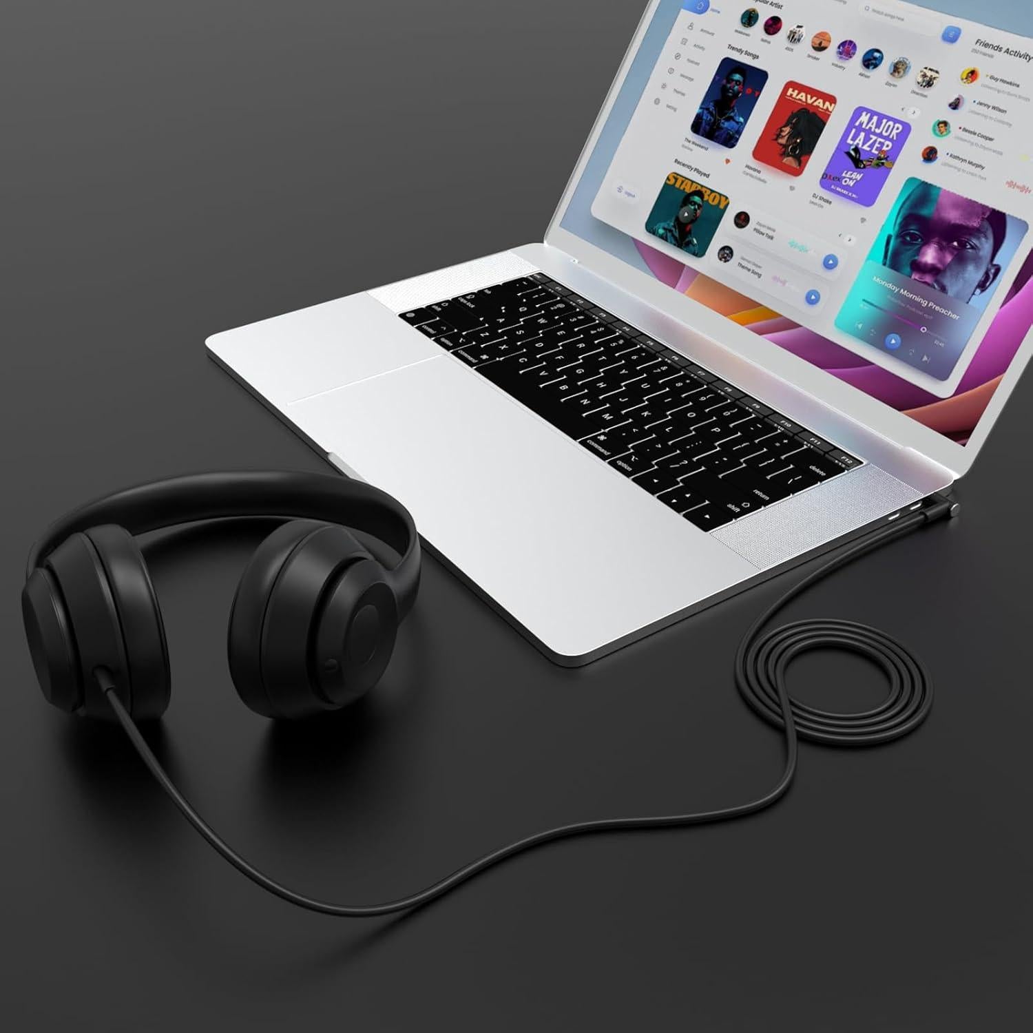 Cable de audio 3.5mm Toxaoii para Beats y Sony con micrófono