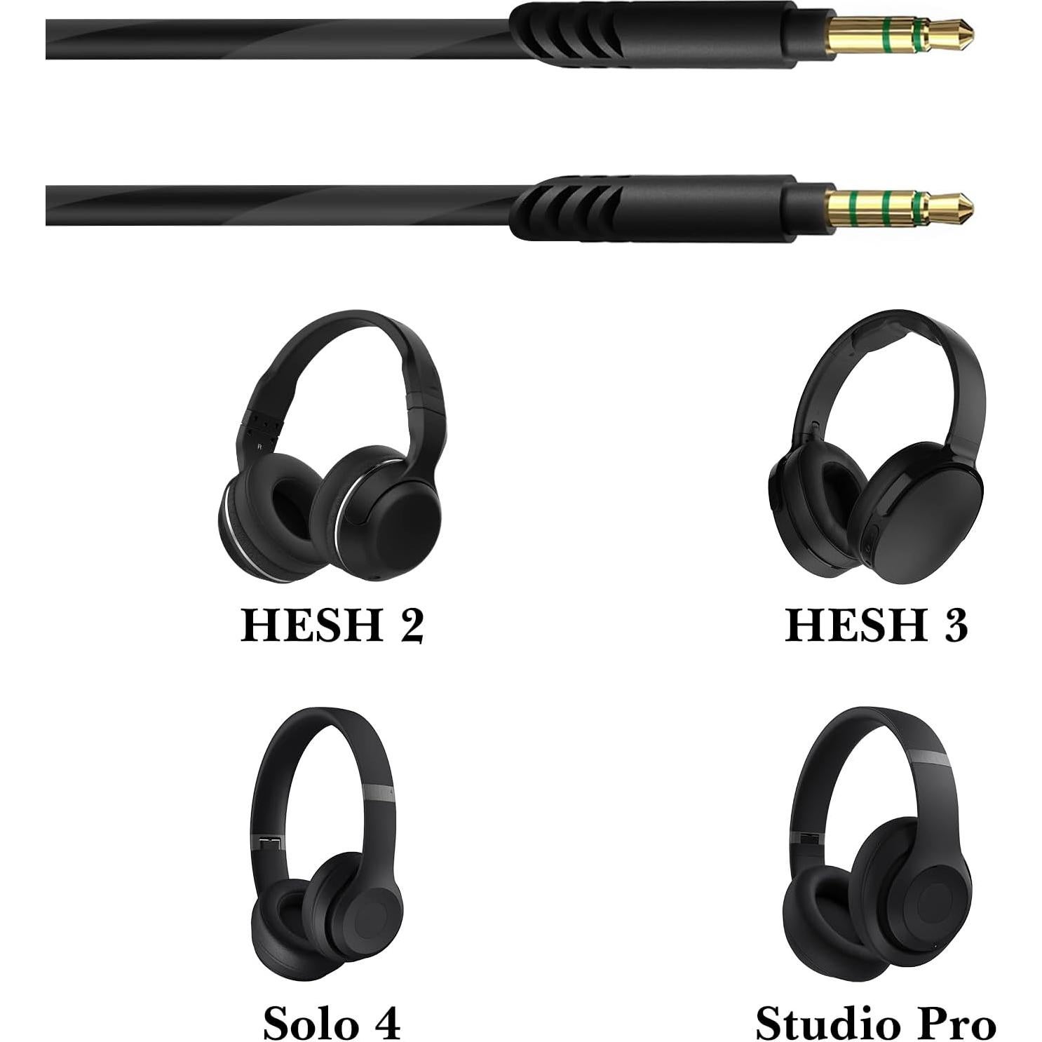 Cable de Audio Linkidea con Micrófono 1.5m para Skullcandy y Beats