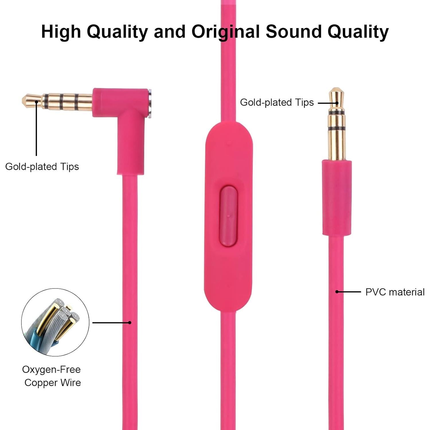 Cable de audio Sqrgreat para auriculares Beats con micrófono