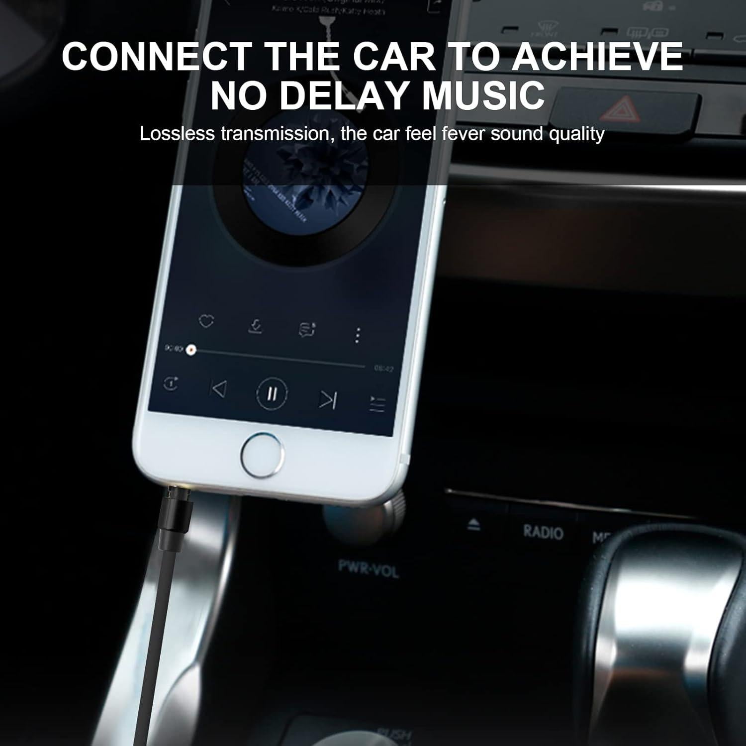 Cable de audio macho a macho 3.5mm Saipomor con adaptador 6.5mm