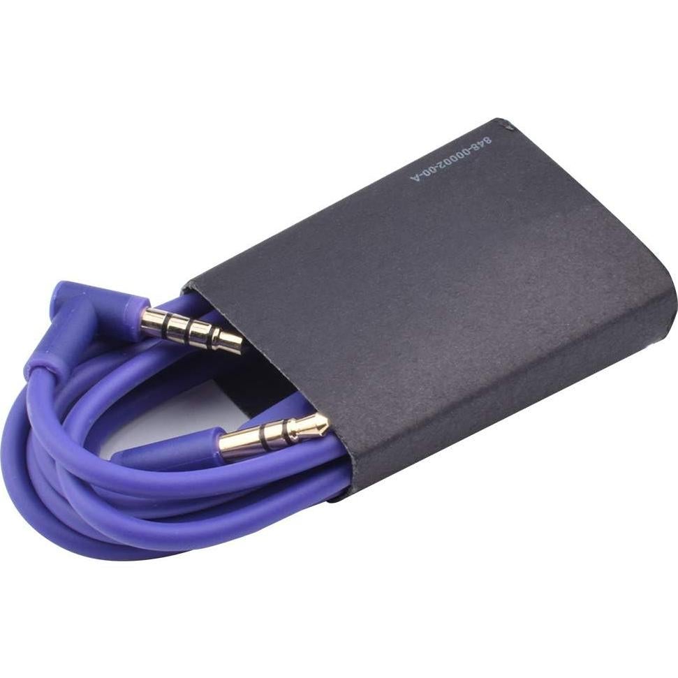 Cable de audio de extensión Sqrmekoko con micrófono 130cm púrpura