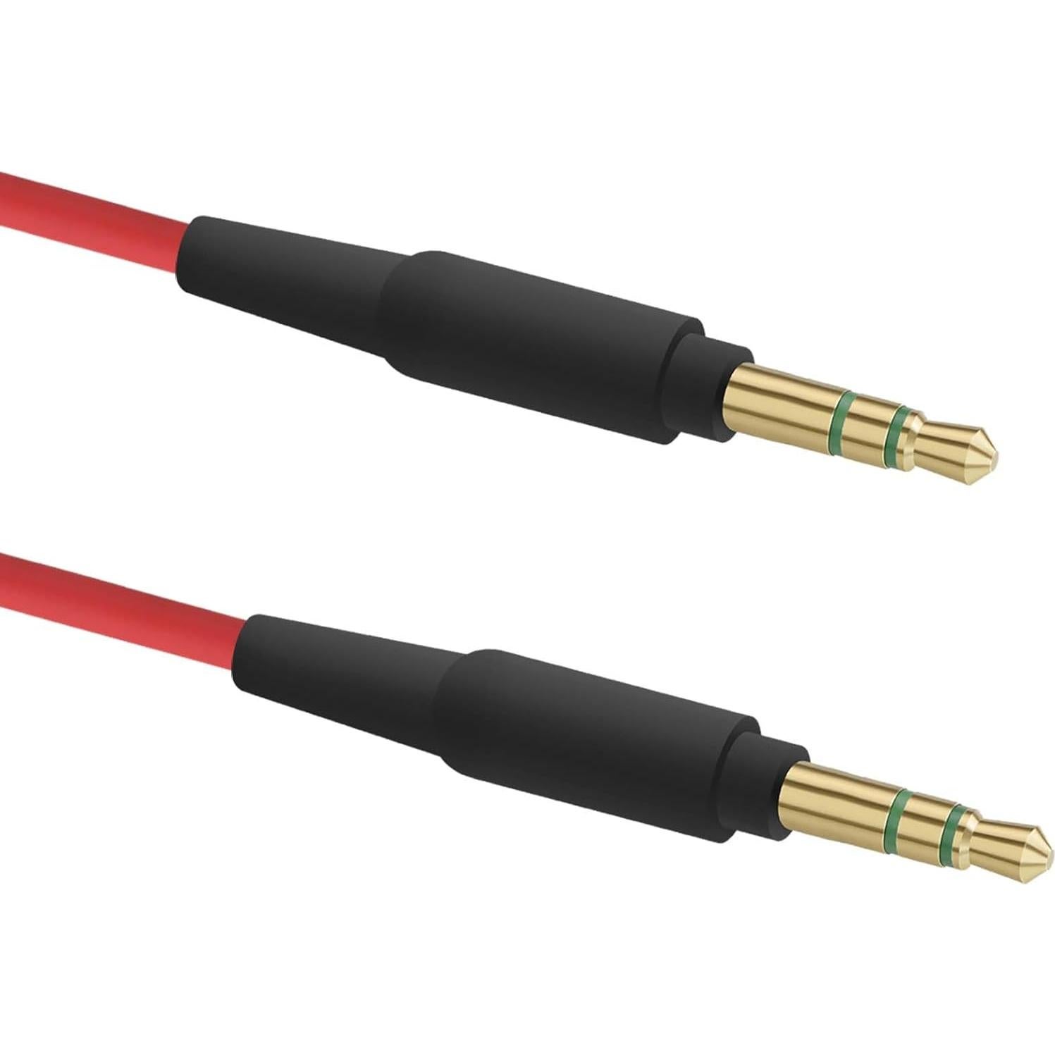 Nylon Braided Audio Cable Compatible with Beats Solo 4 Solo 3 Mixr Pro Headphones Cable, 1/8" (3.5mm) to 3.5mm Aux Replacement Stereo Cord (4 ft /1.2 m)