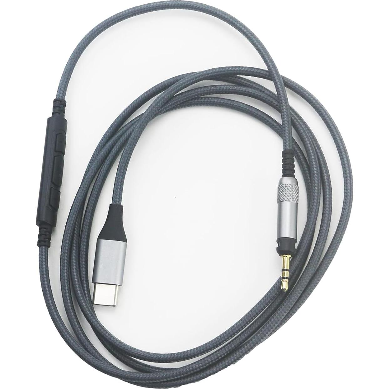 Cable de Audio USB-C NewFantasia 1.3m para Auriculares Audio Technica