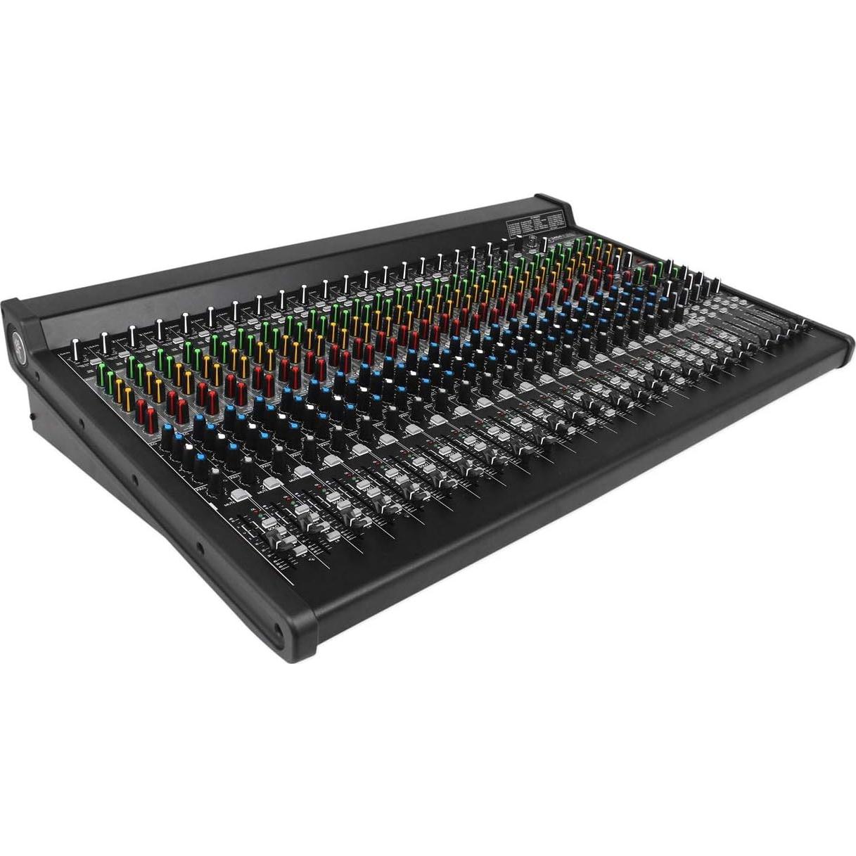 2404VLZ4 24-channel 4-Bus FX Mixer Bundle with Audio Technica PRO37 Condenser Microphone , Audio Technica Studio Monitor Headphones & Hosa 3 Pin XLR Female to Male Microphone Cable (4 item)