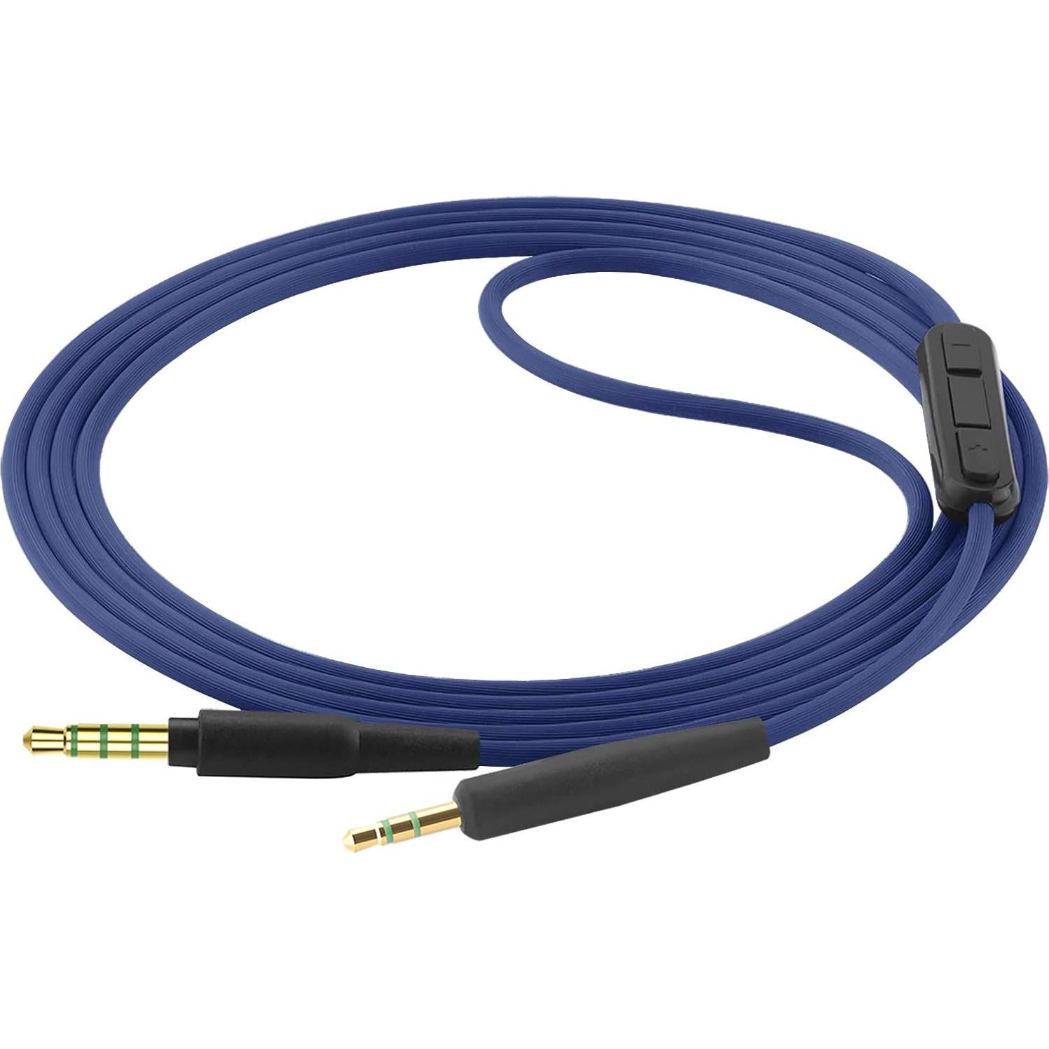 Audio Cable with Mic Compatible with JBL Tune 770NC 710BT Live 660NC 650BTNC Headphones, 2.5mm to 3.5mm Replacement Cord with Inline Microphone and Volume Control (4 ft / 1.2 m)