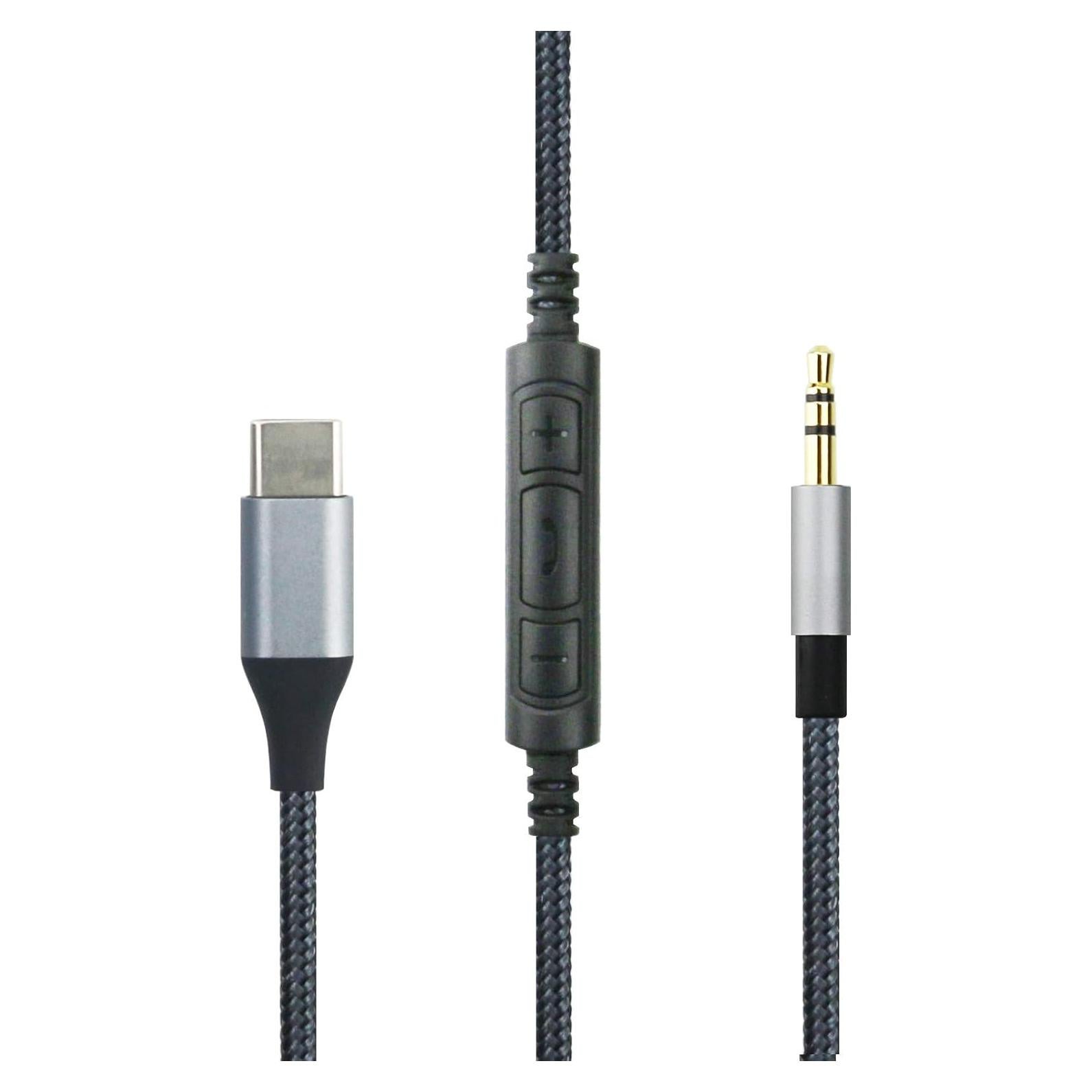 Type C USB C to 2.5mm Audio Cable Compatible with JBL Tune 760NC 770NC 720BT 510BT Live 660NC 770NC E55BT E65BTNC Headphone, Remote Volume Mic Compatible with iPhone 17/ Air /16/15/iPad
