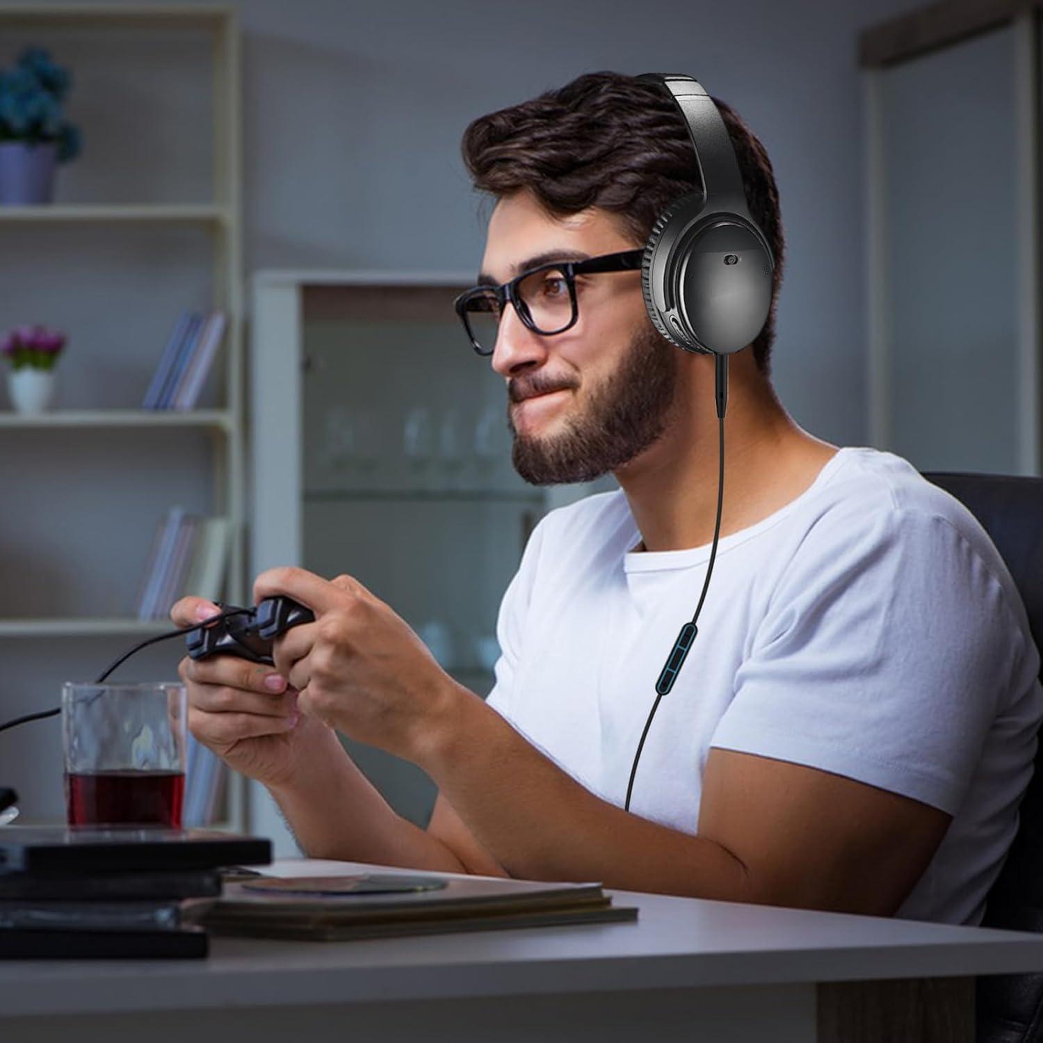 Micrófono QC35 Gneinour para Auriculares Bose y JBL 1.5m