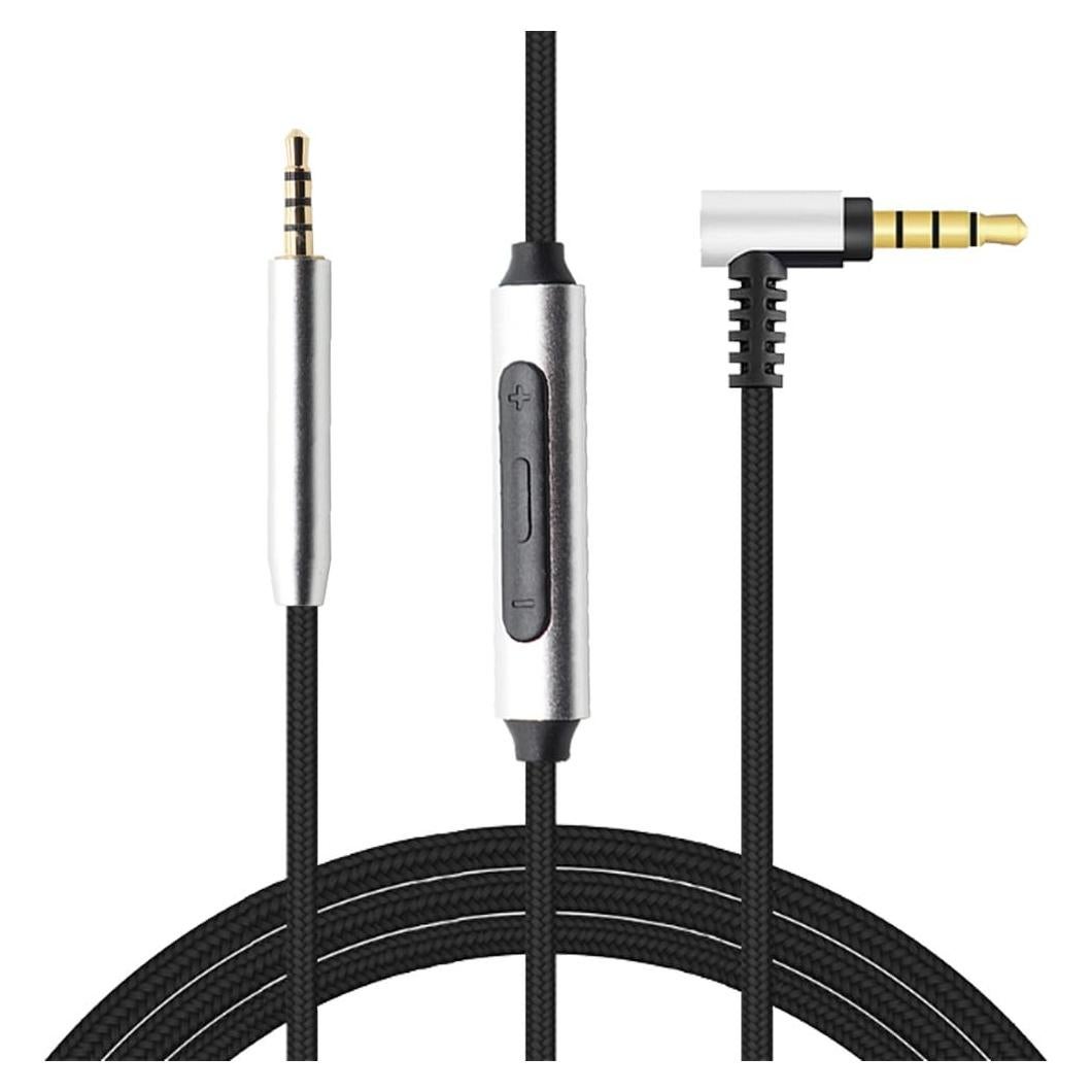 Cable Compatible for Bose QC45 QC35II QC35 QC25 Headphones Replacement Cord Upgrade Cable with Microphone Remote Compatilbe with JBL Tune 770NC/760NC/750BTNC/710BT/700BT Live 660NC/650BTNC (Black)