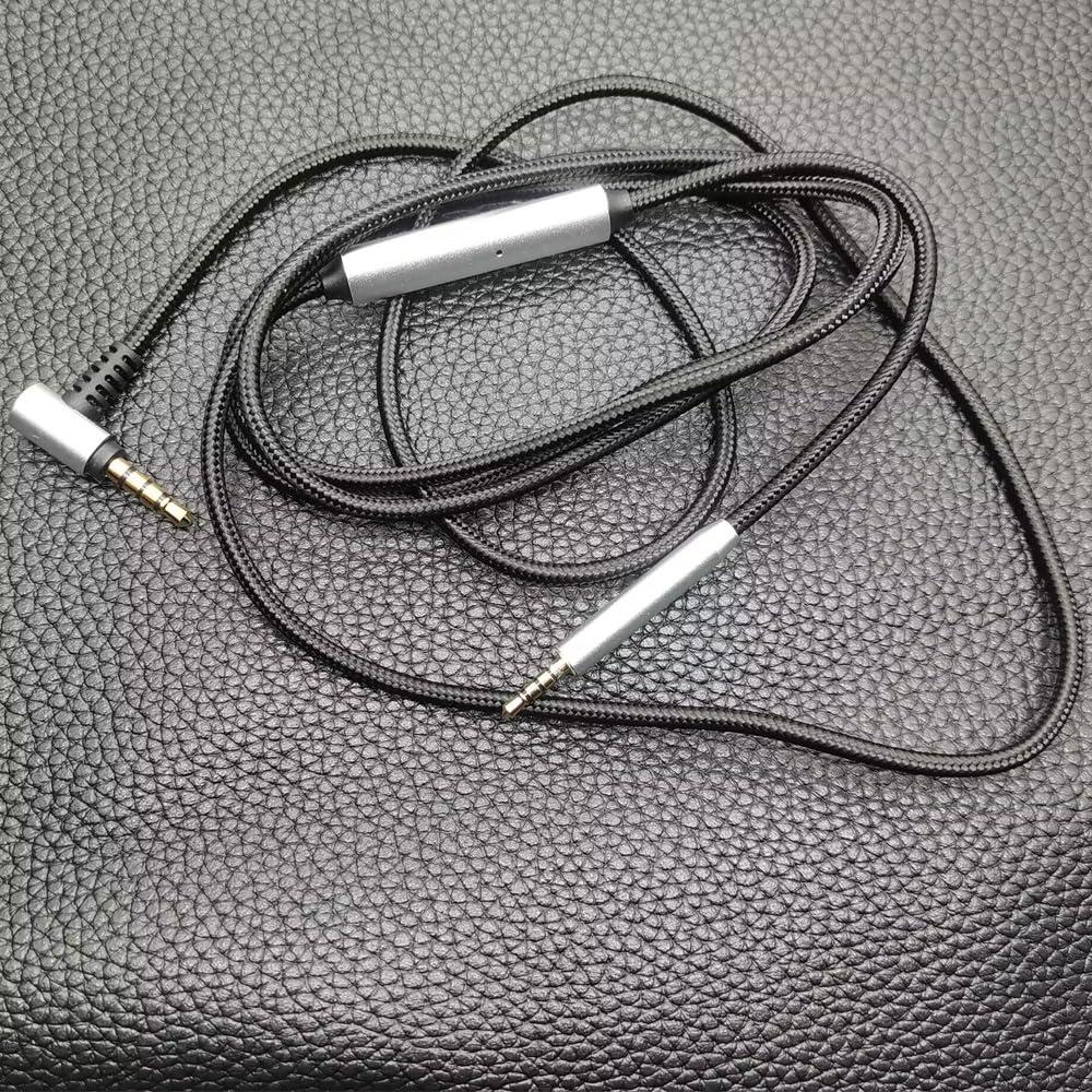 Cable Compatible for Bose QC45 QC35II QC35 QC25 Headphones Replacement Cord Upgrade Cable with Microphone Remote Compatilbe with JBL Tune 770NC/760NC/750BTNC/710BT/700BT Live 660NC/650BTNC (Black)