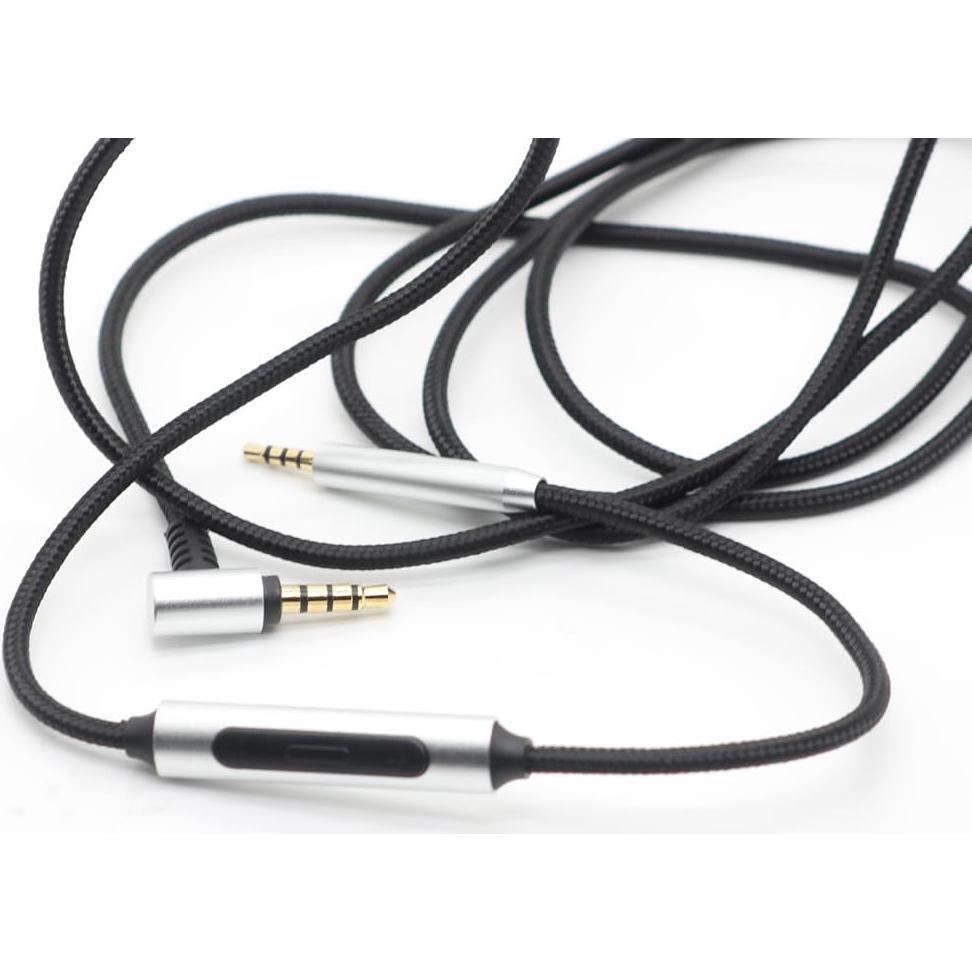 Cable Compatible for Bose QC45 QC35II QC35 QC25 Headphones Replacement Cord Upgrade Cable with Microphone Remote Compatilbe with JBL Tune 770NC/760NC/750BTNC/710BT/700BT Live 660NC/650BTNC (Black)