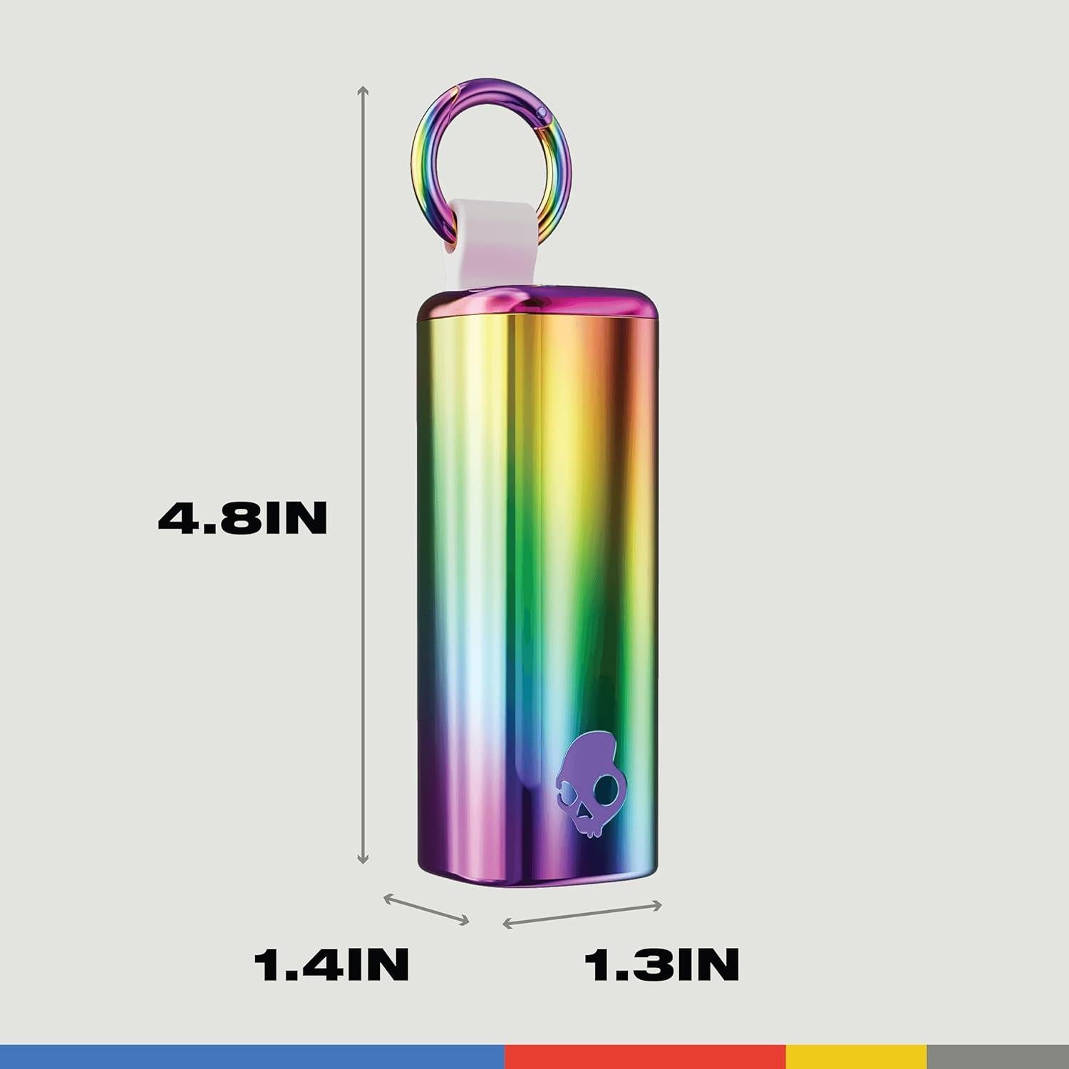 Skullcandy Dime Evo Wireless Earbuds, Bluetooth Headphones, Noise Isolating Fit, Up to 36 Hours Battery, Microphone for iPhone Android, Easy Carry with Clip-Anywhere Case - All Love