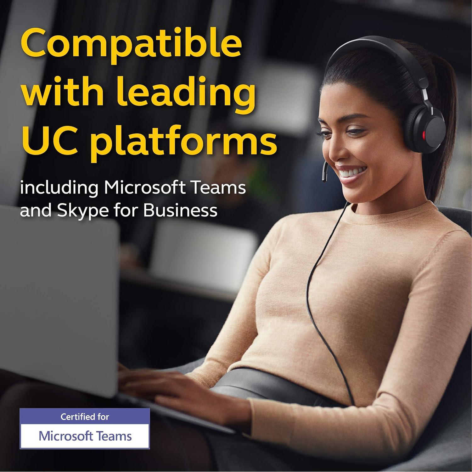 Auriculares Jabra Evolve2 40 MS Estéreo USB-A con Cancelación de Ruido