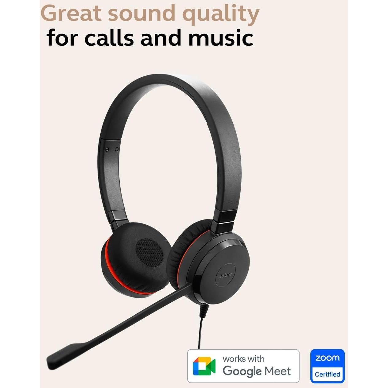 Auriculares Jabra Evolve 20 SE con Cable USB-A y USB-C