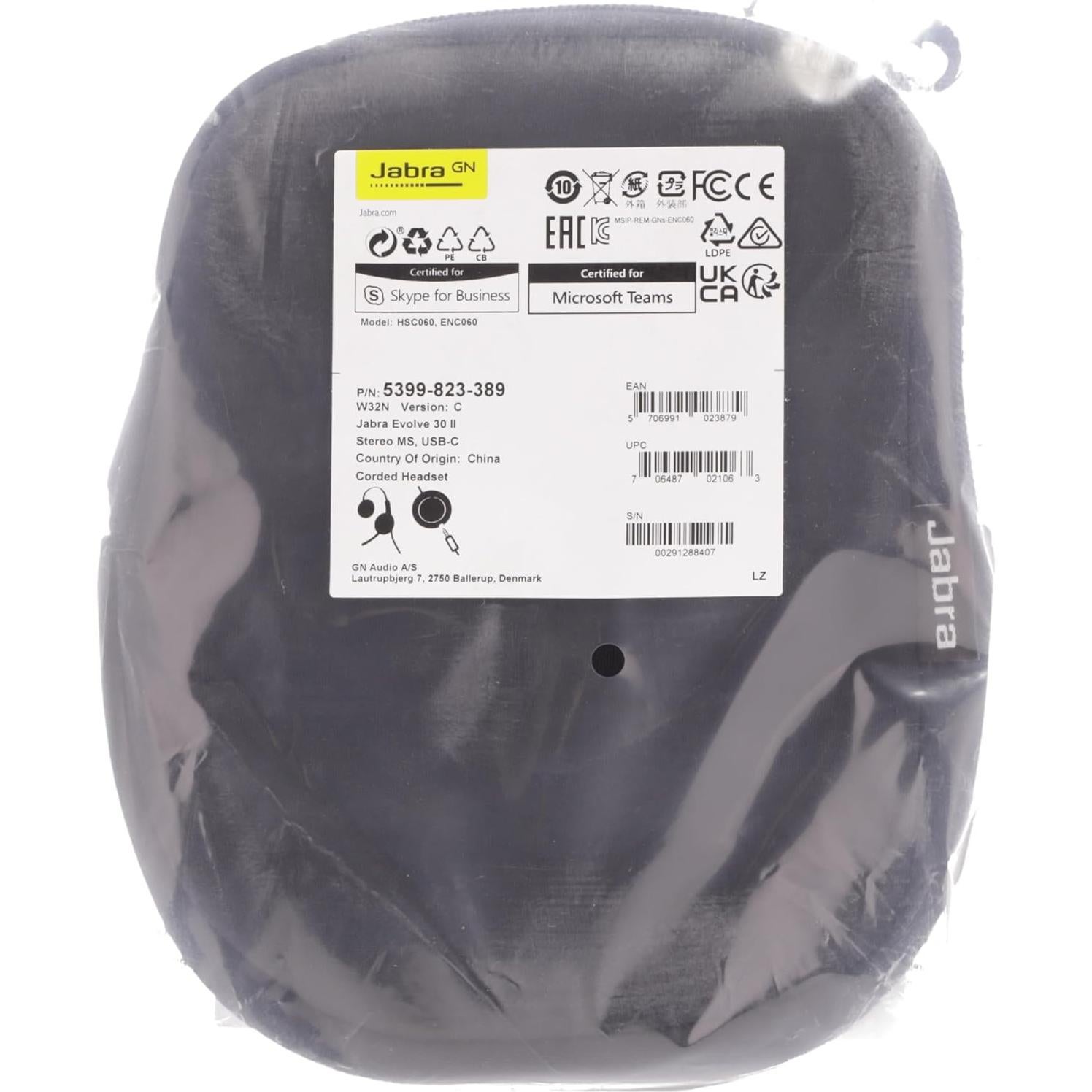 Evolve 30 II USB-C MS Stereo Wired Headset