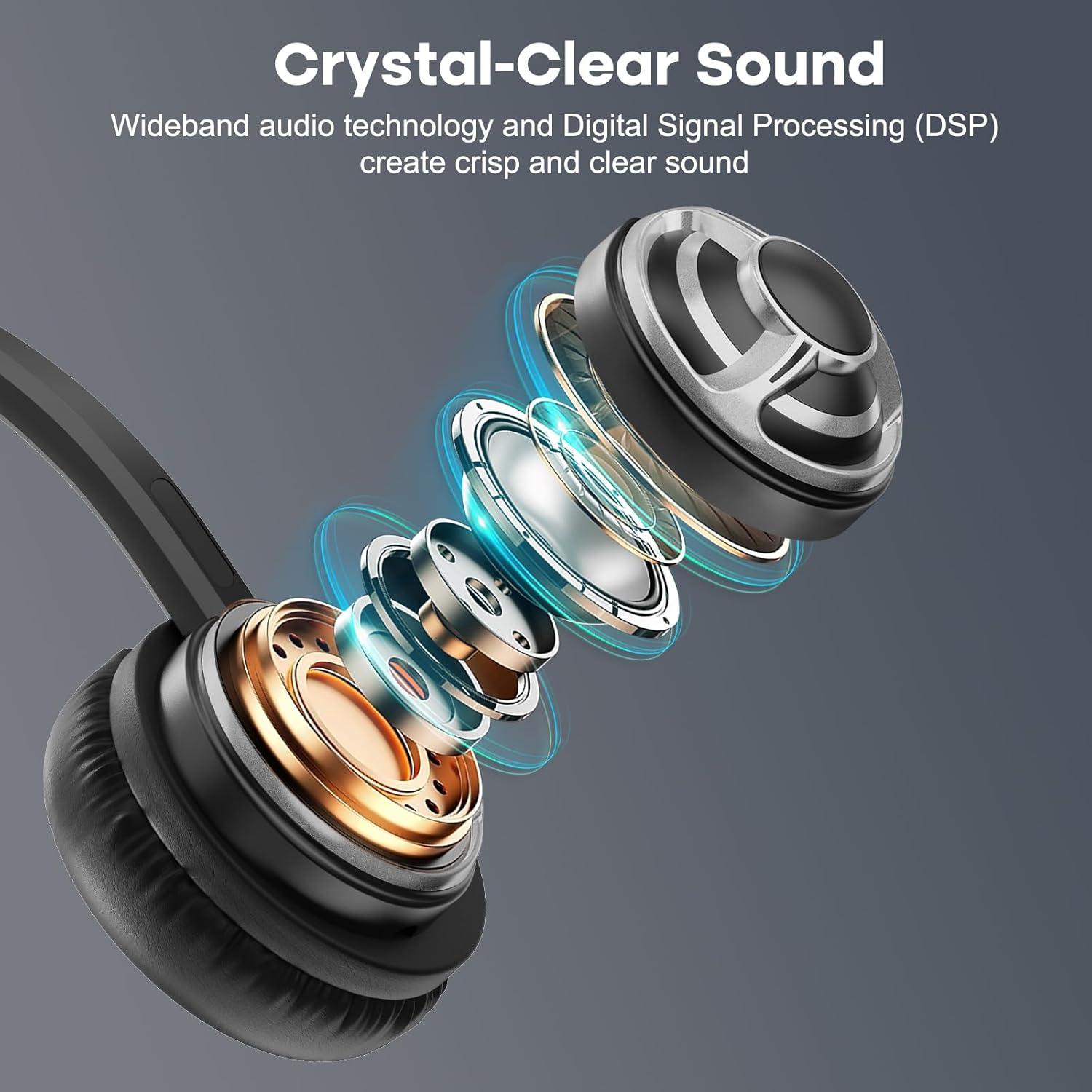 Auriculares USB MKJ con Micrófono Cancelación Ruido - Ergonomía