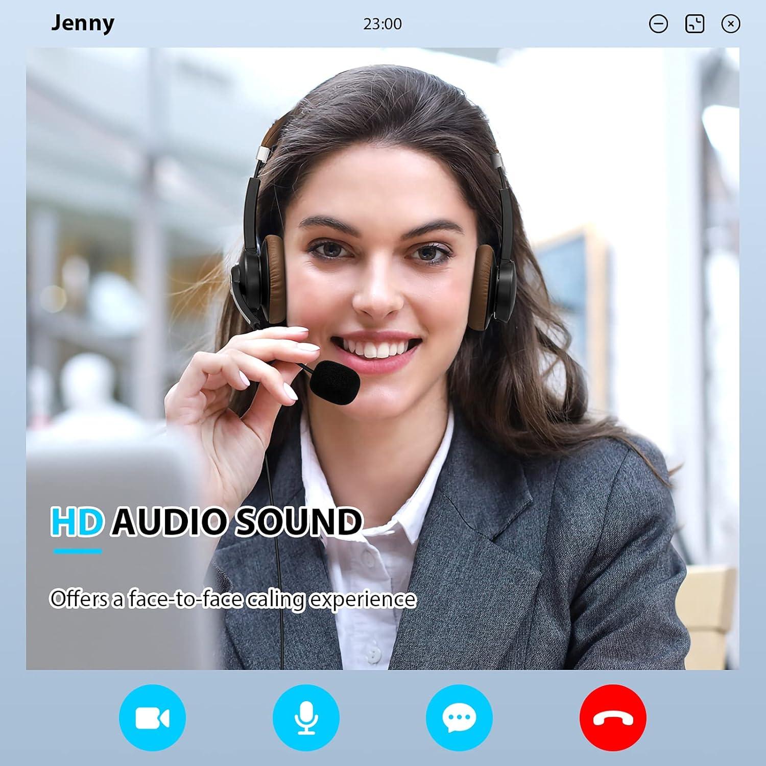 Auricular con cable Arama ARA700, micrófono cancelador de ruido