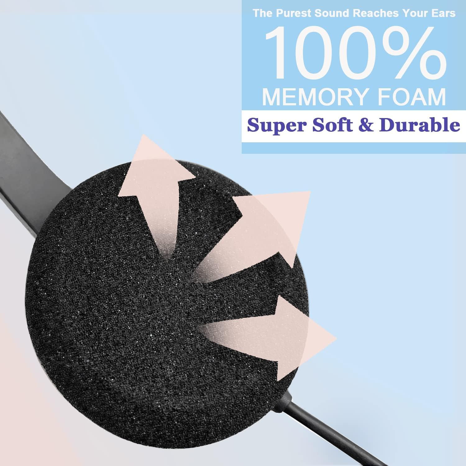 Almohadillas de Espuma CalleZ para Auriculares Plantronics Jabra - Paquete de 4