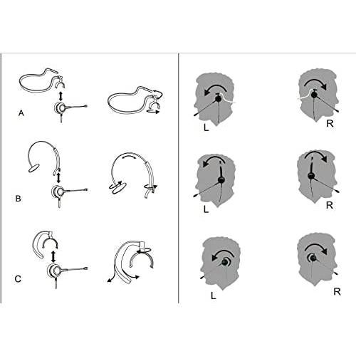Auricular con micrófono Eboxer ASHATAd4e2h67v9n con cancelación de ruido