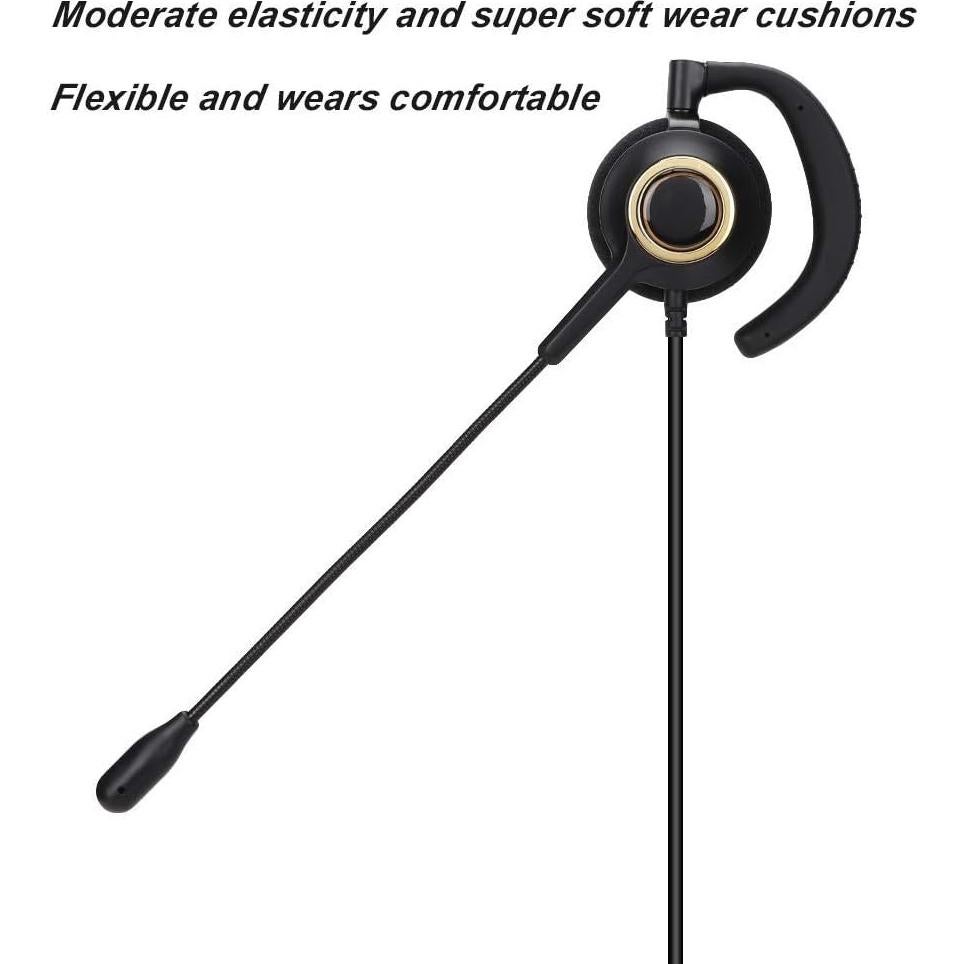 Auricular con micrófono Eboxer ASHATAd4e2h67v9n con cancelación de ruido