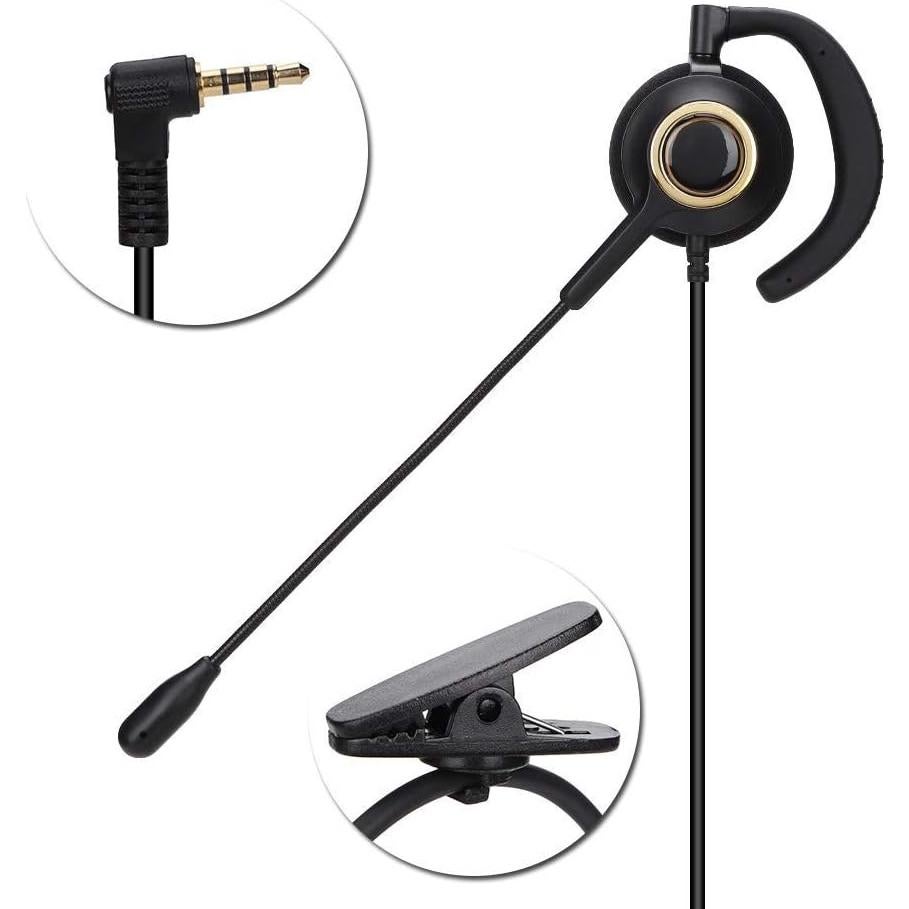 Auricular con micrófono Eboxer ASHATAd4e2h67v9n con cancelación de ruido