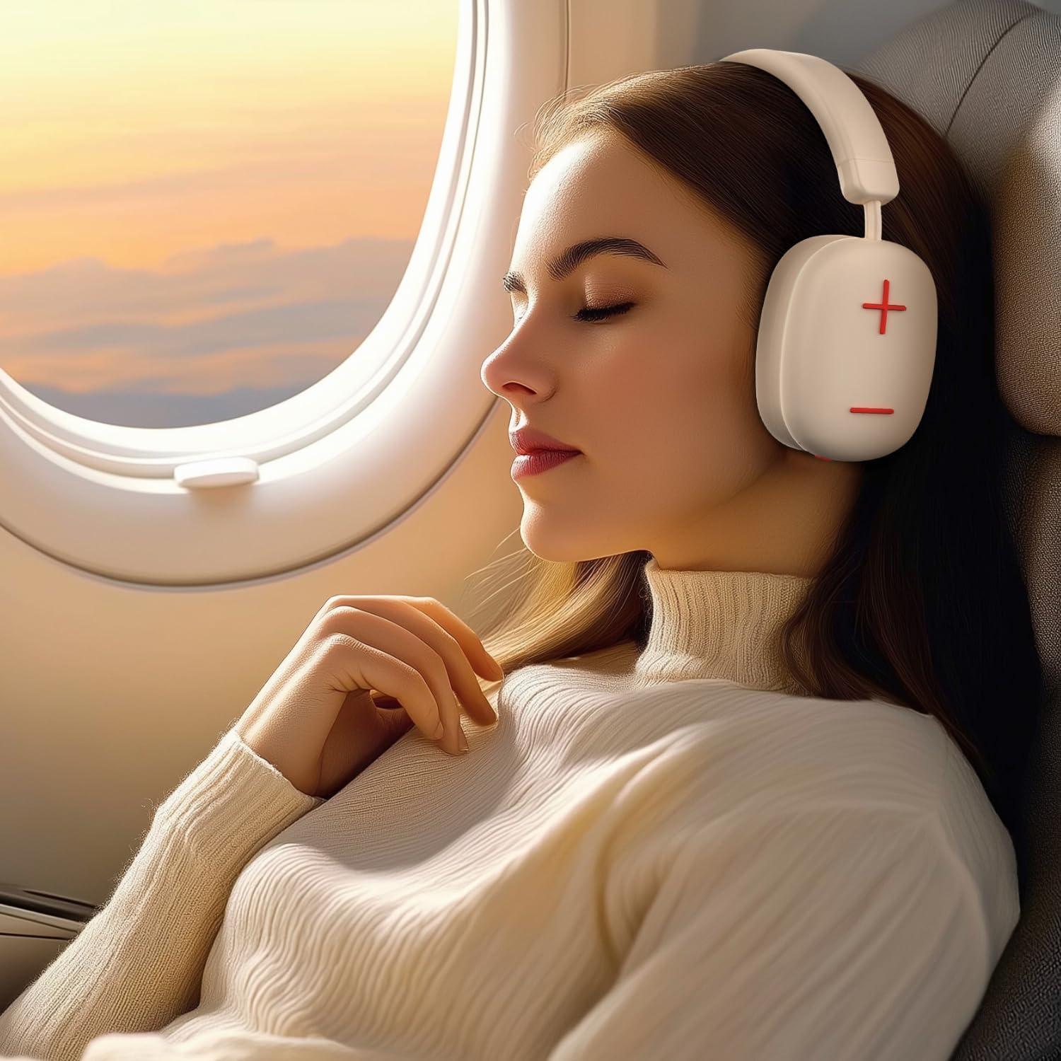 Auriculares Bluetooth Bingozones P37 Max Beige 80h Inalámbricos