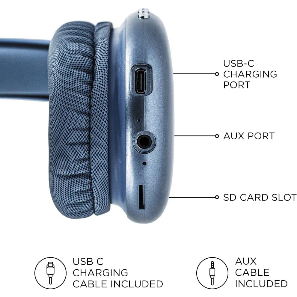 Auriculares Inalámbricos iJoy Ultra Bluetooth con Micrófono - 10h Reproducción, Azul