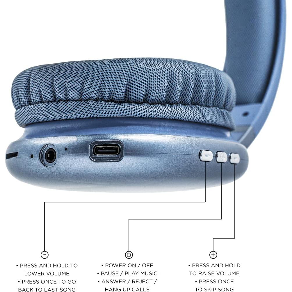 Auriculares Inalámbricos iJoy Ultra Bluetooth con Micrófono - 10h Reproducción, Azul