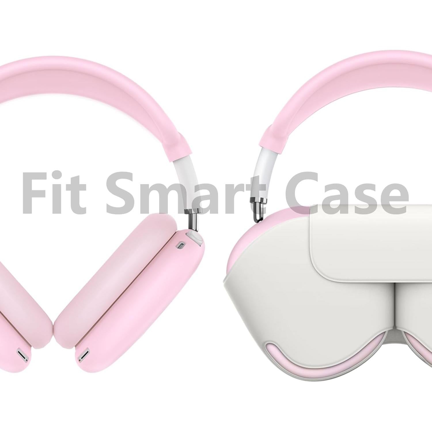 Funda de Silicona Rosa para AirPods Max - 4 en 1, Impermeable