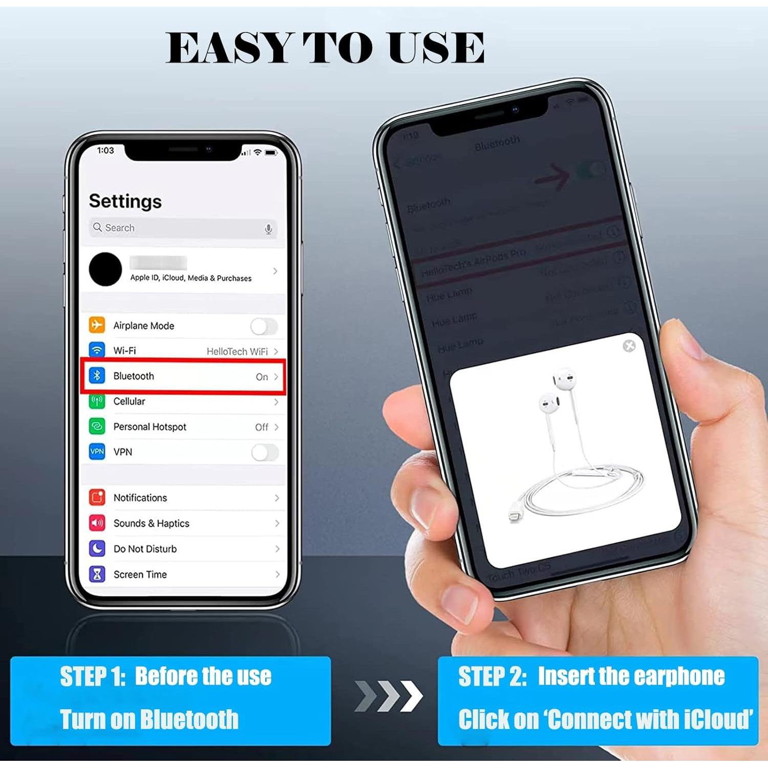 Auriculares con cable SENNIPS Lightning para iPhone 14/13/12/11
