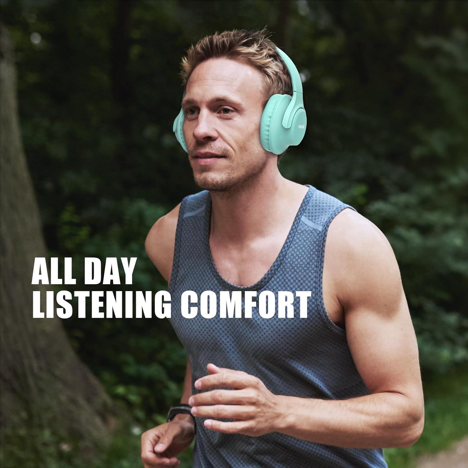 Auriculares Bluetooth KVIDIO WH201A Plegables 65h Batería