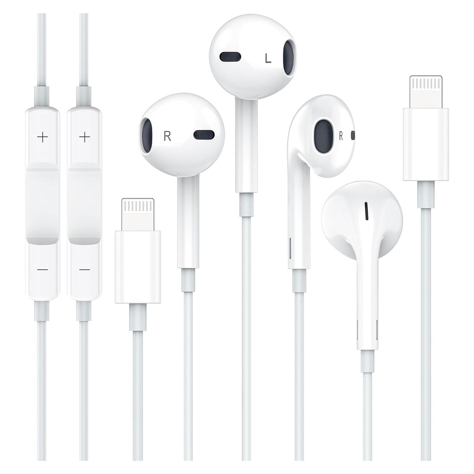 Auriculares con cable Sundix Lightning para iPhone 2Pack