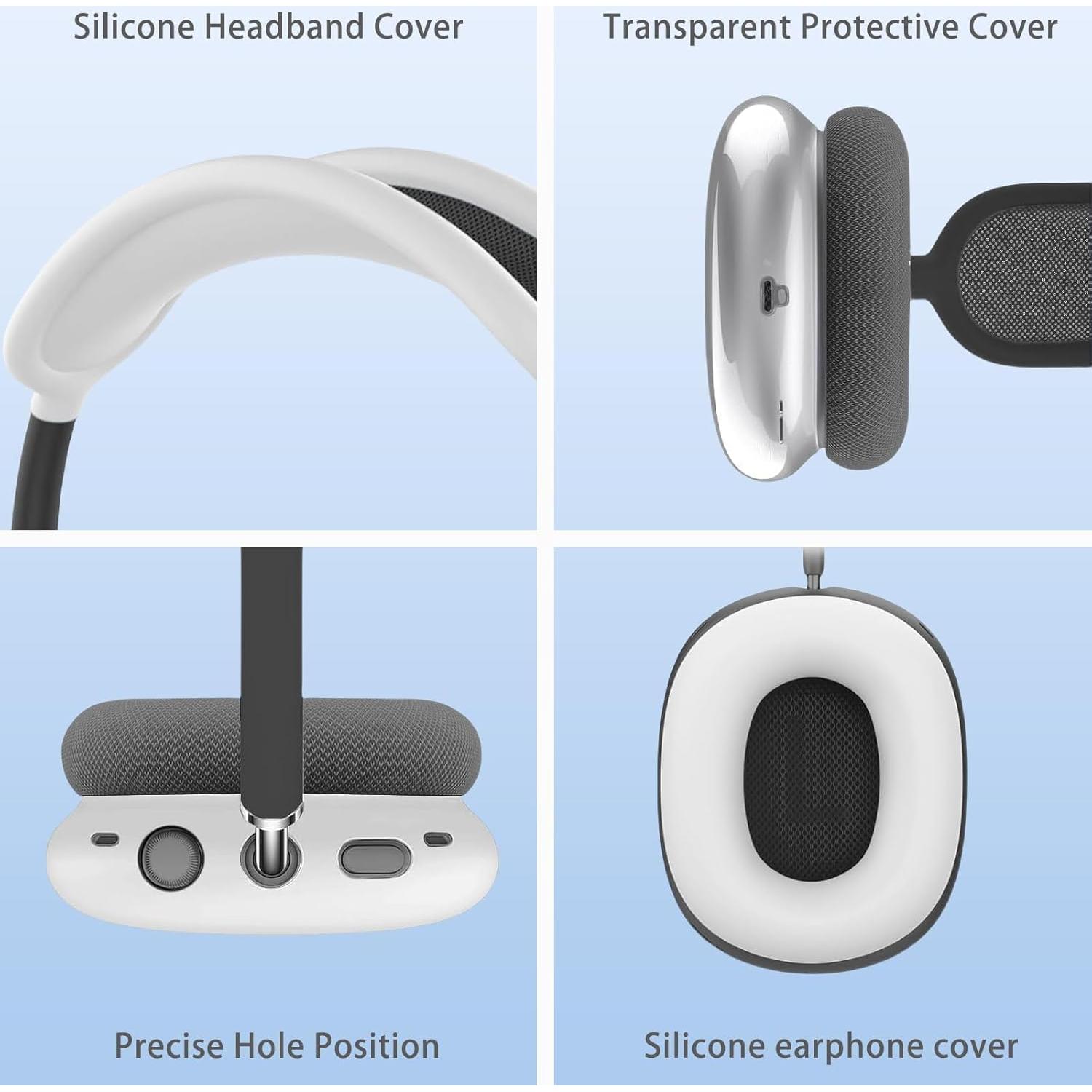 Funda de silicona Foweroty para AirPods Max 2020/2024 - Protección suave