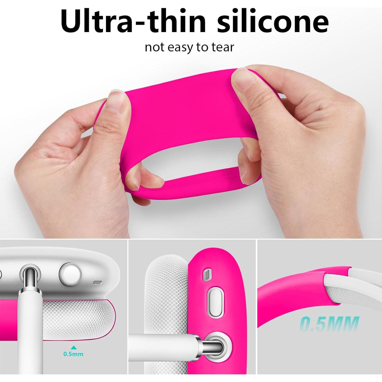 Funda de Silicona Rosa Claro para Auriculares AirPods Max