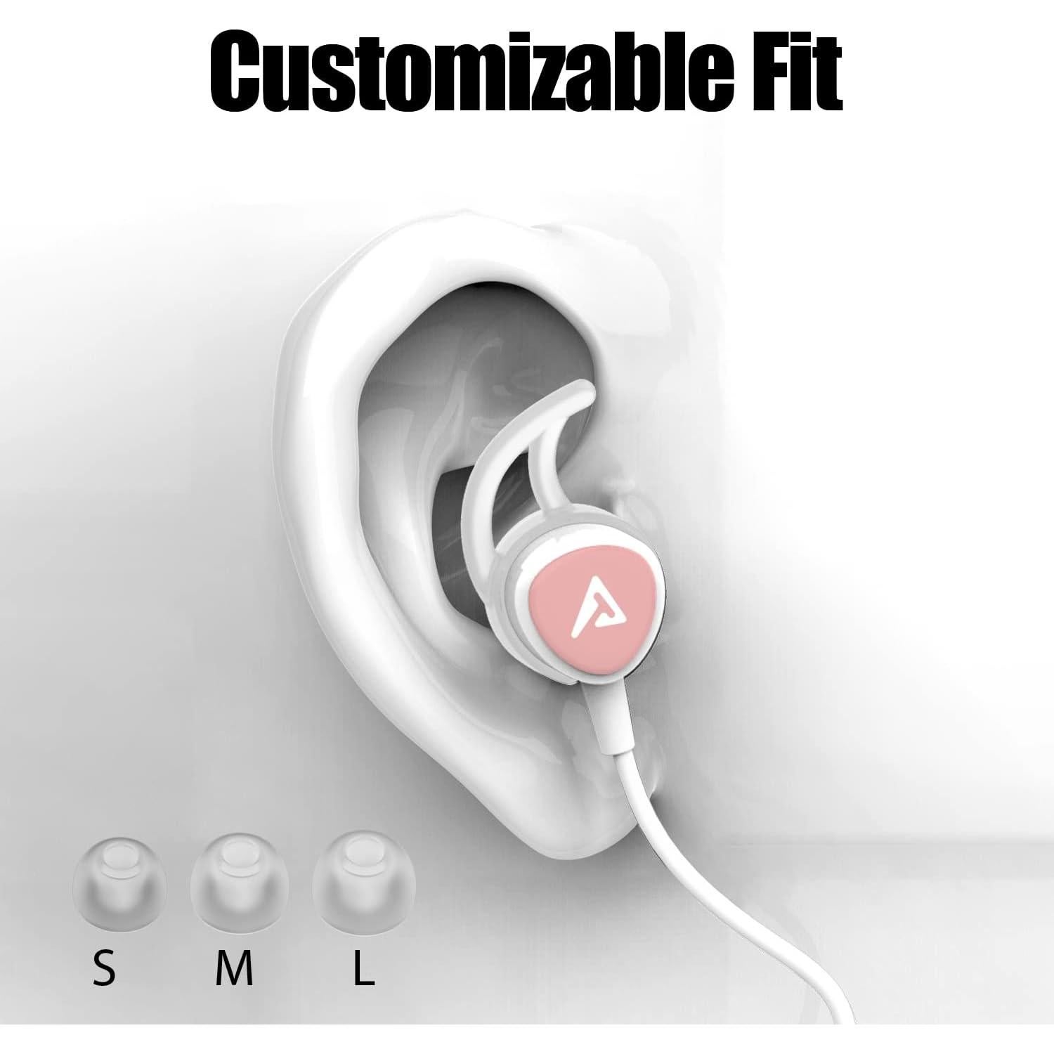 Auriculares USB C ADPROTECH Oro Rosa con Micrófono y Control