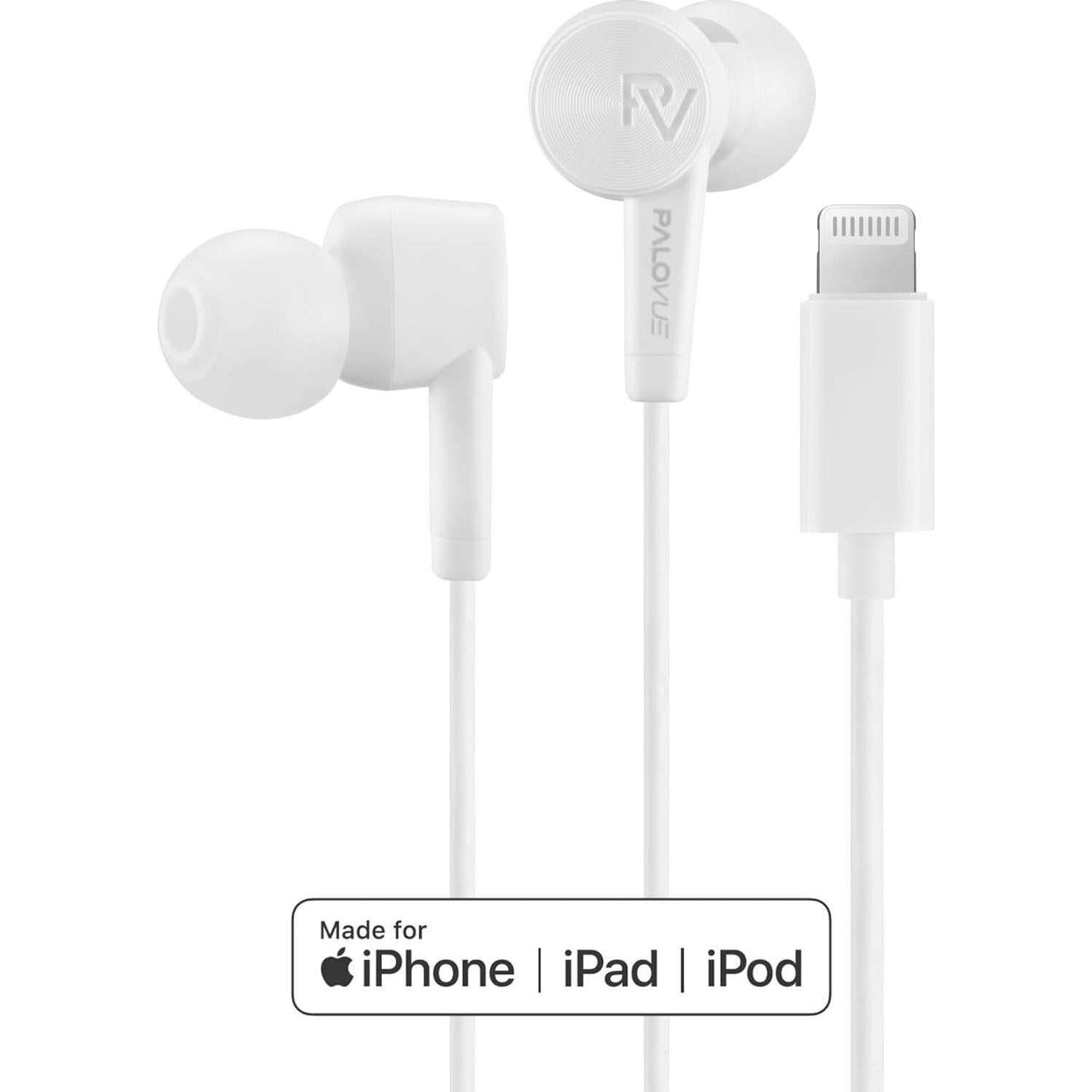 Auriculares Lightning PALOVUE SweetFlow Blanco - MFi, 10mm