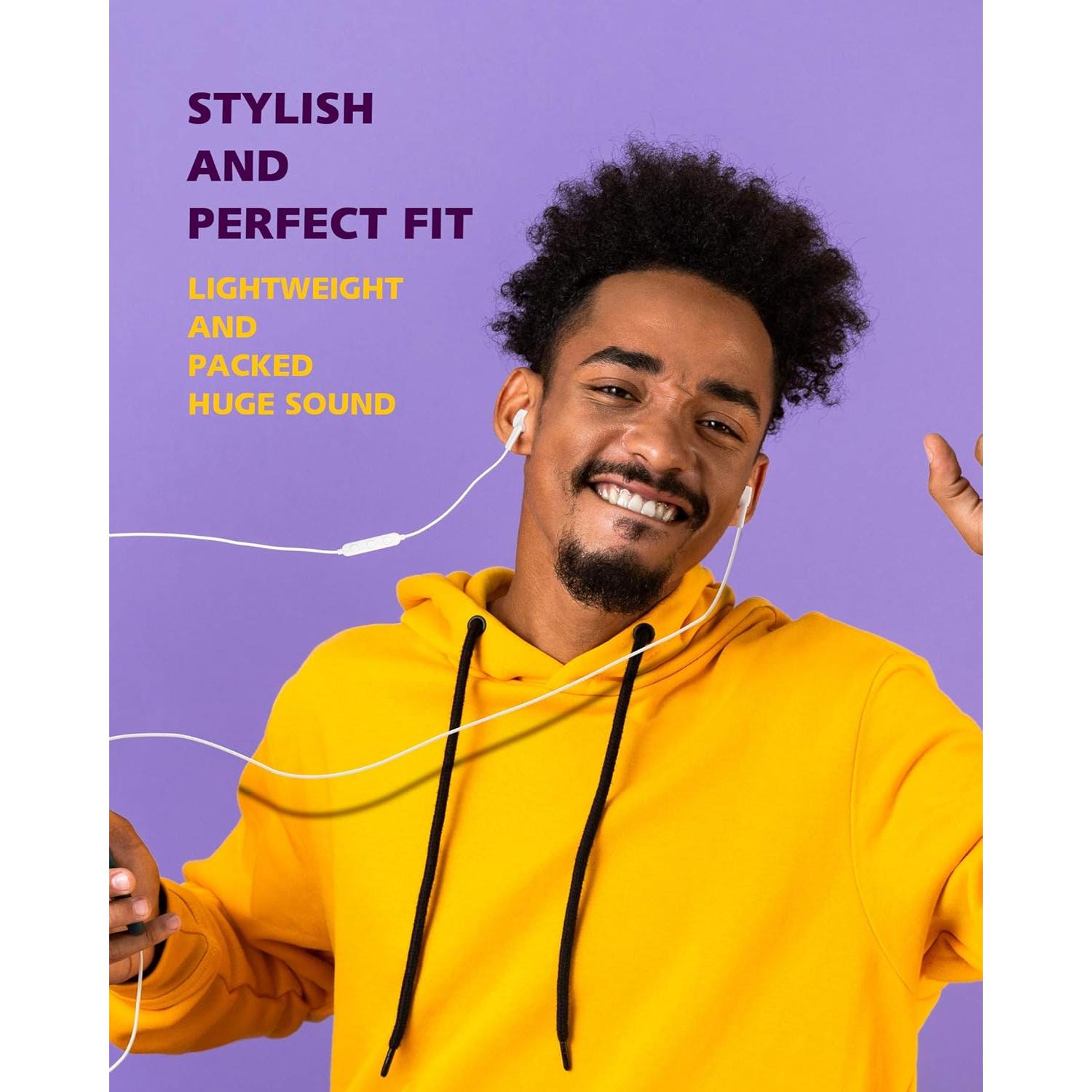 Auriculares Lightning PALOVUE SweetFlow Blanco - MFi, 10mm