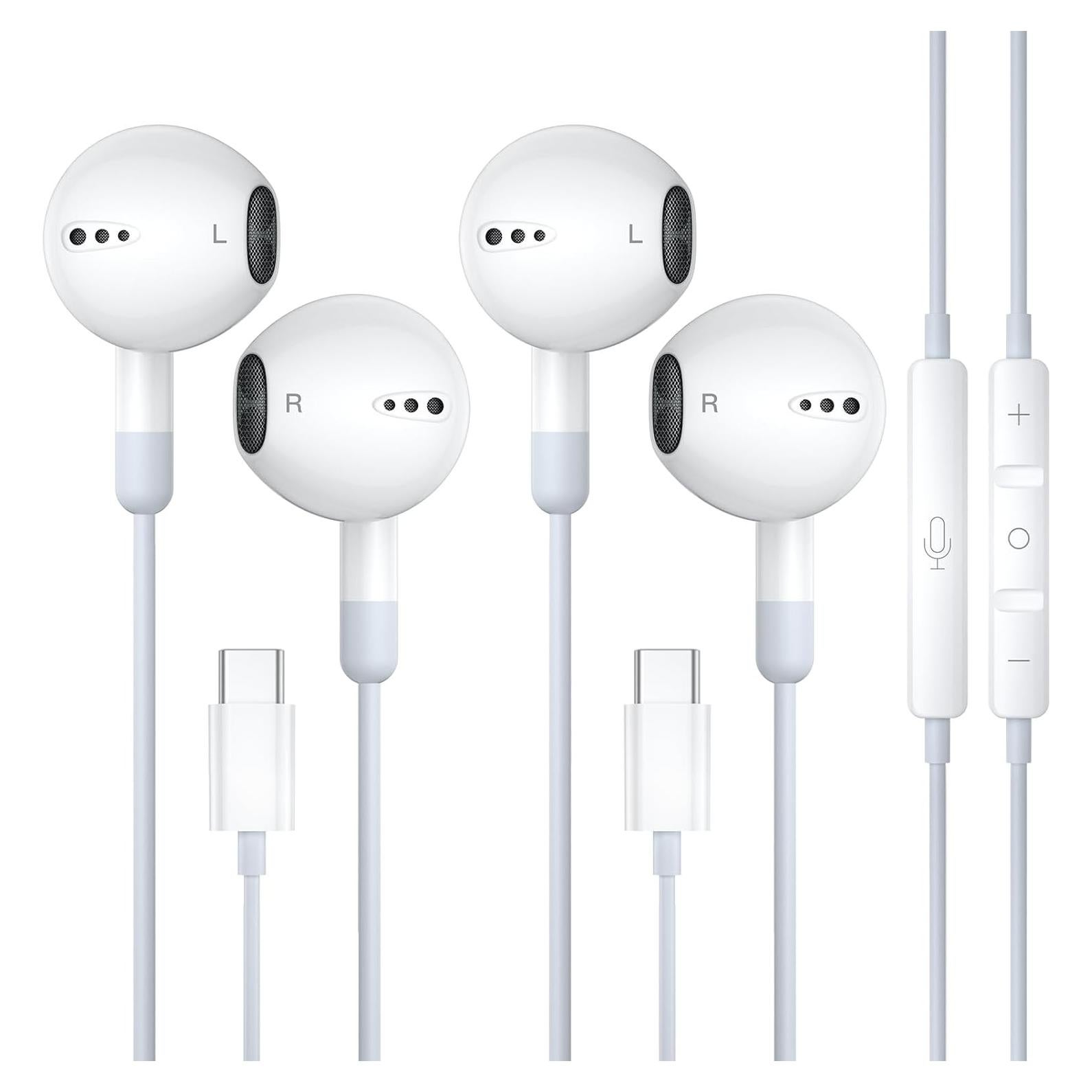 Auriculares USB C ZENIPER para iPhone 16/15 Pro Max, sonido HD