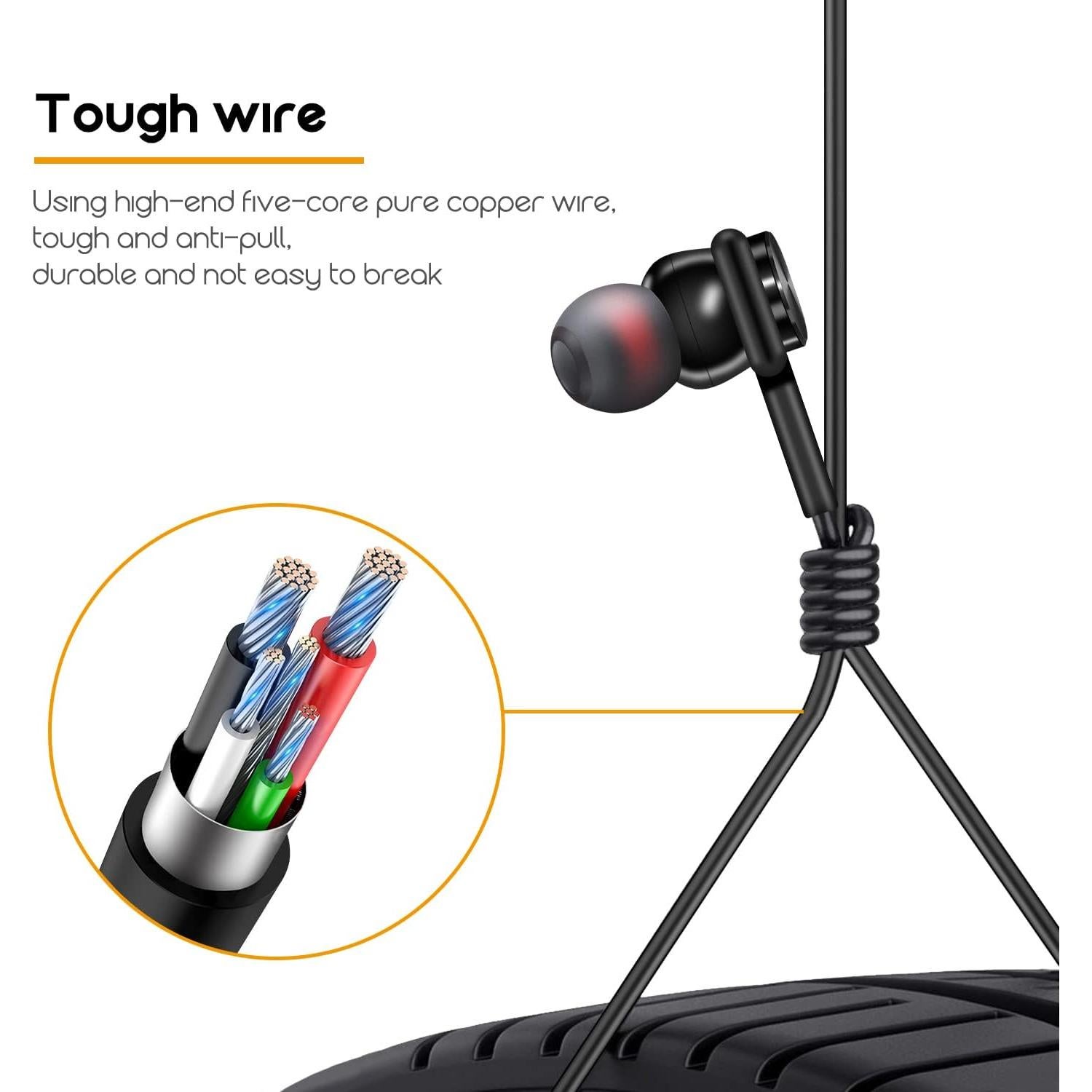 Auriculares con cable BCRKLO JSEJ01 para iPhone y iPad