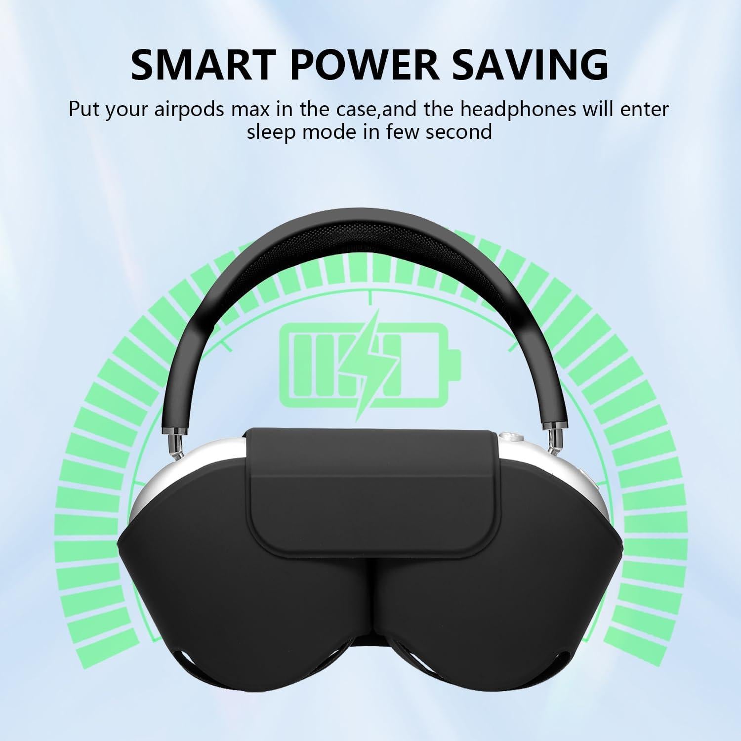 Funda Inteligente Maxjoy para Airpods Max - Antipolvo y Antiarañazos - Negro