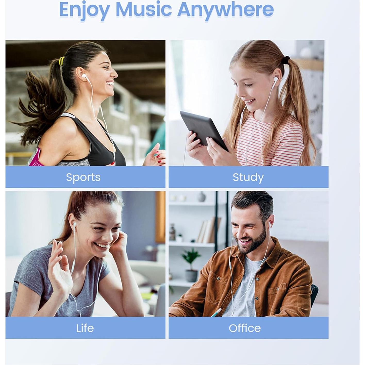 Auriculares con Cable Nvnceiw Nvn-3.5-A2 - Paquete de 2