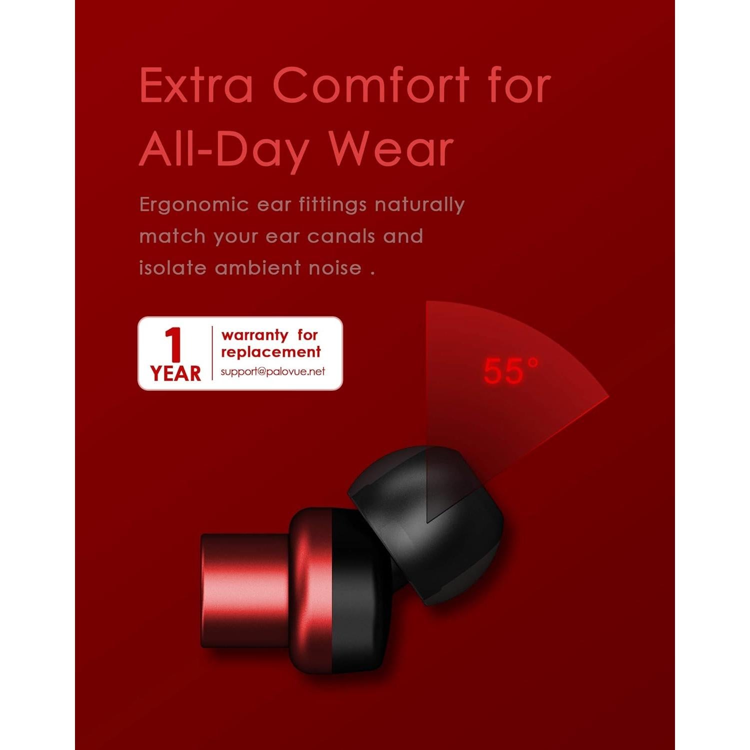 Auriculares Lightning PALOVUE EarflowPlus - Sonido Premium, 0.8m