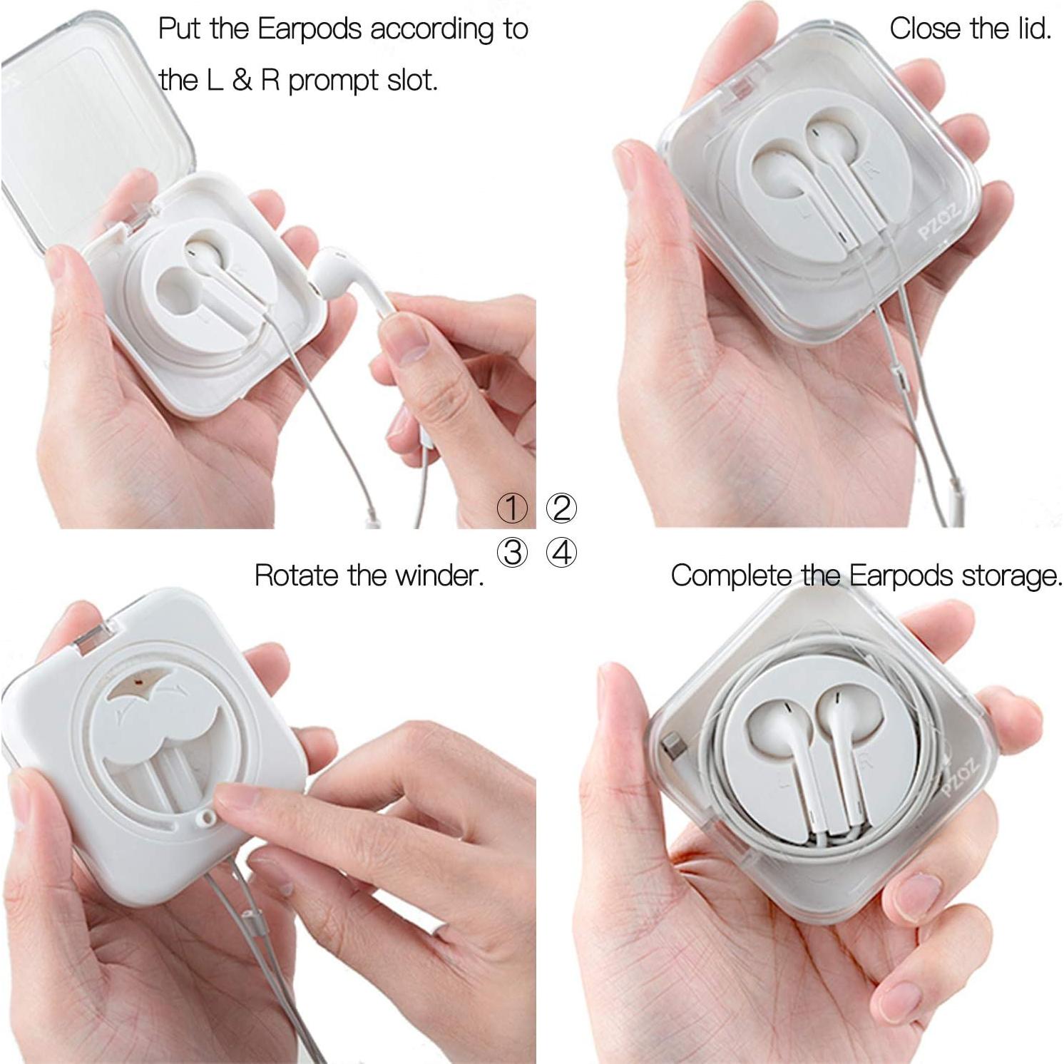 Funda Organizador de Cables PZOZ para Auriculares Apple