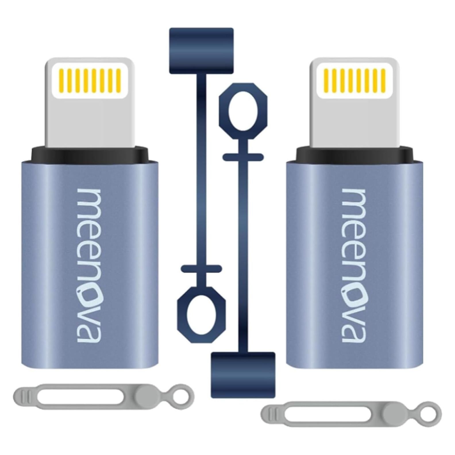 Paquete de 2 Adaptadores USB C a Lightning 30W Meenova