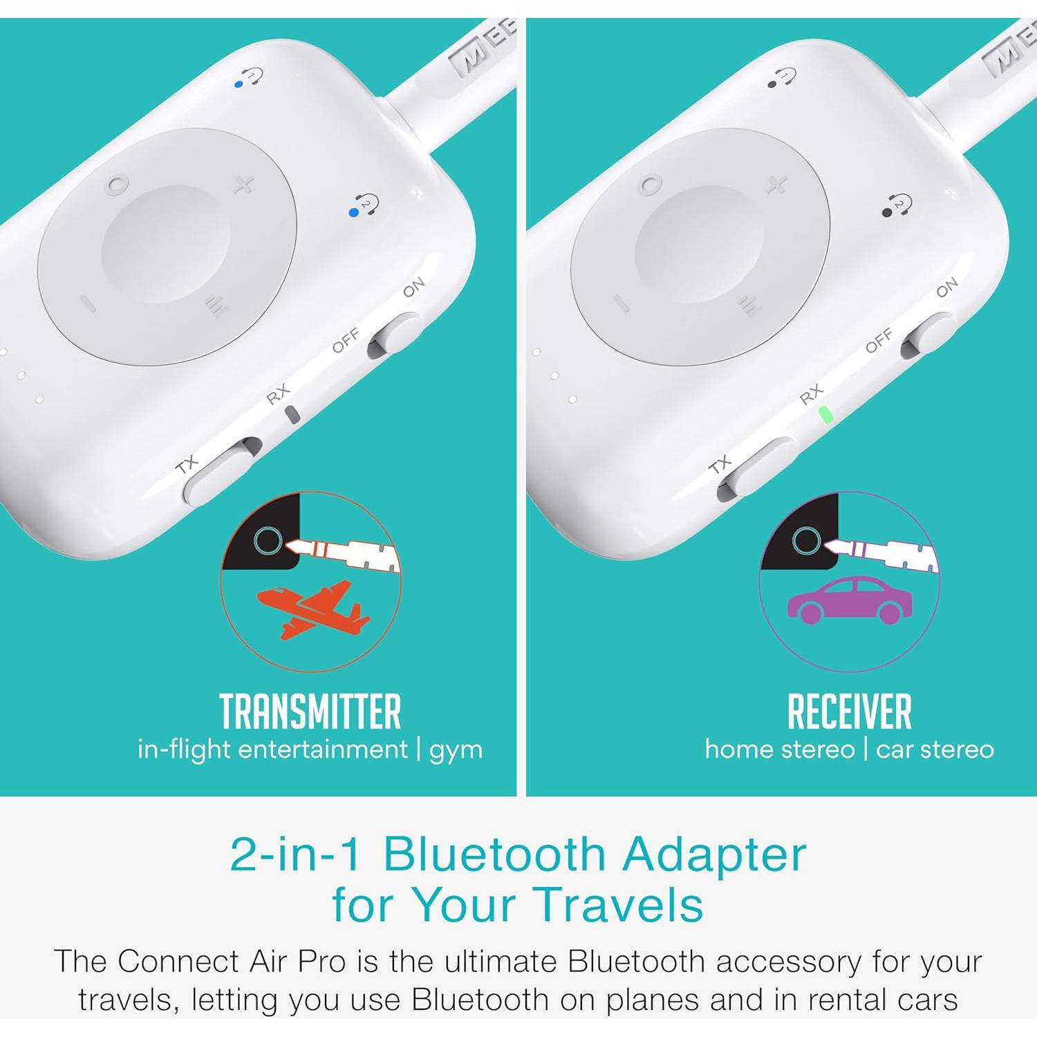 Transmisor y Receptor Bluetooth MEE audio Conectar Aire Pro 3.5mm