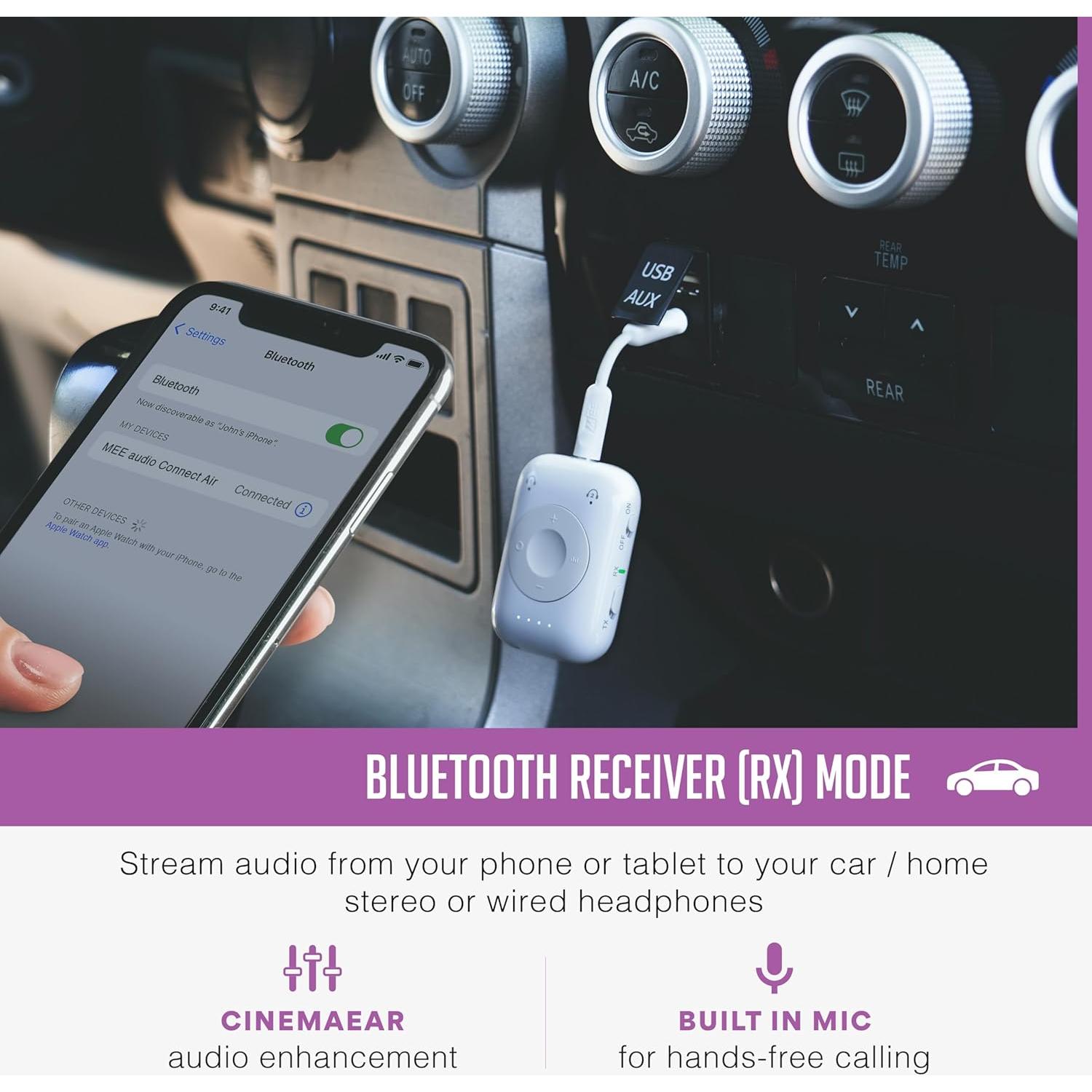 Transmisor y Receptor Bluetooth MEE audio Conectar Aire Pro 3.5mm