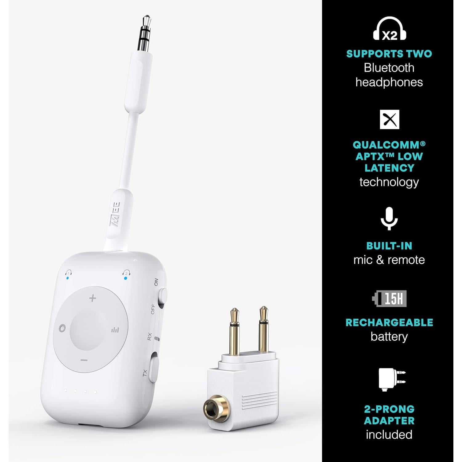 Transmisor y Receptor Bluetooth MEE audio Conectar Aire Pro 3.5mm