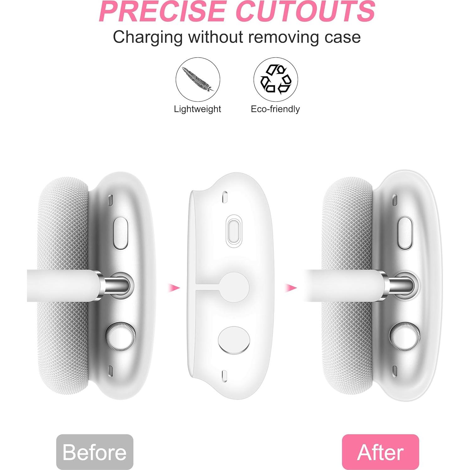 Funda Protectora TPU Rosa para Auriculares AirPods Max