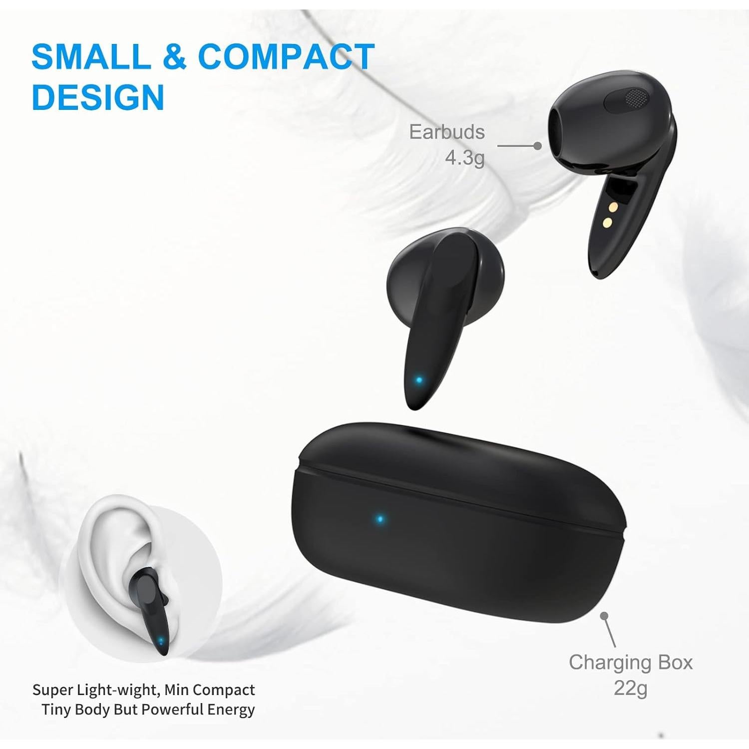 Auriculares Inalámbricos ACAGET Bluetooth 5.1 Estéreo IPX4
